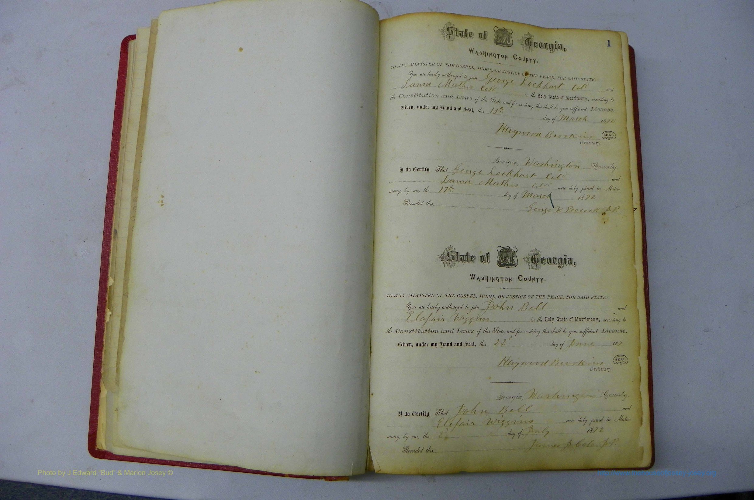 Was GA, Marriages Book D, 1872 - 1879, P 001.JPG