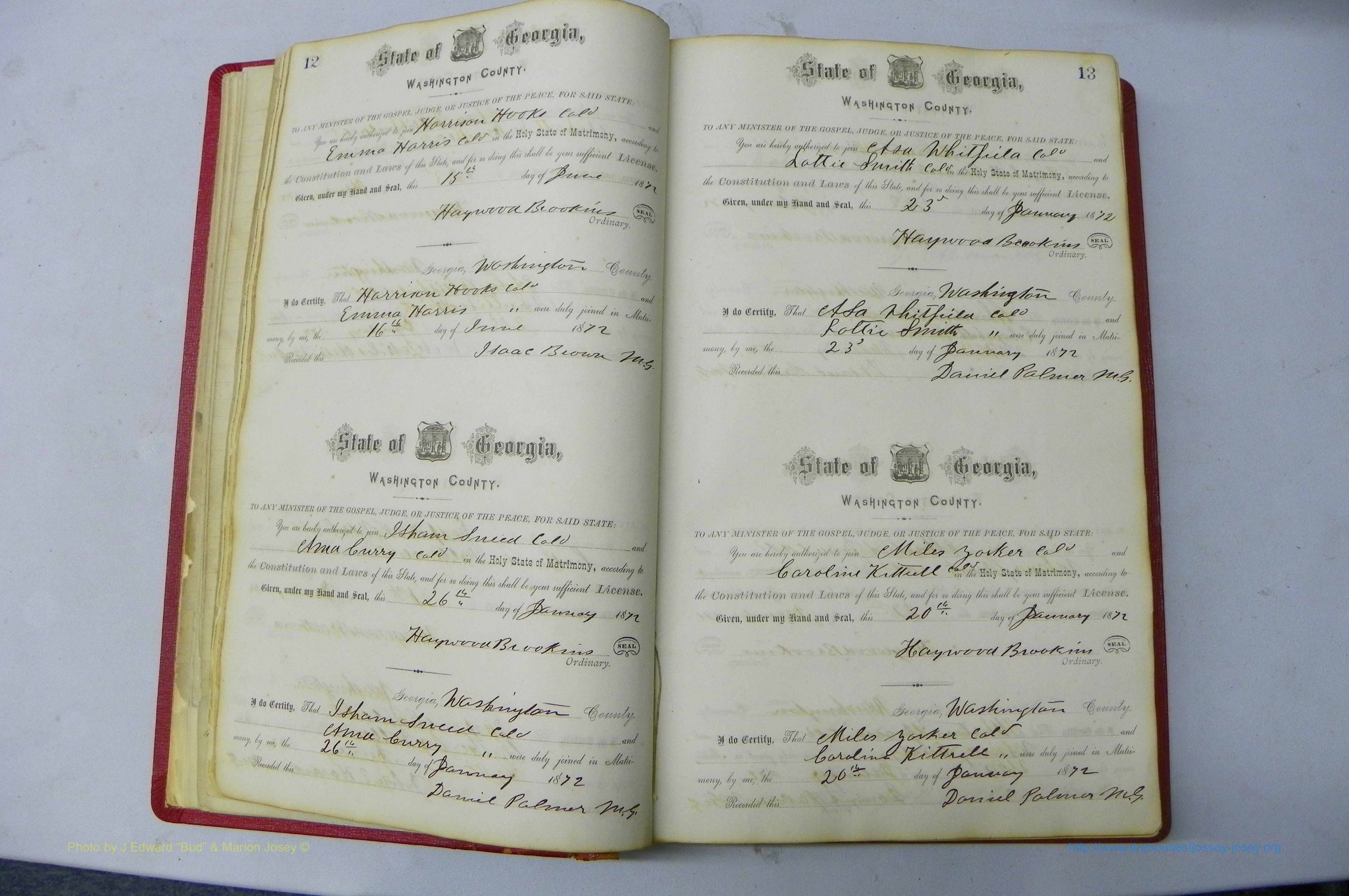 Was GA, Marriages Book D, 1872 - 1879, P 012-013.JPG