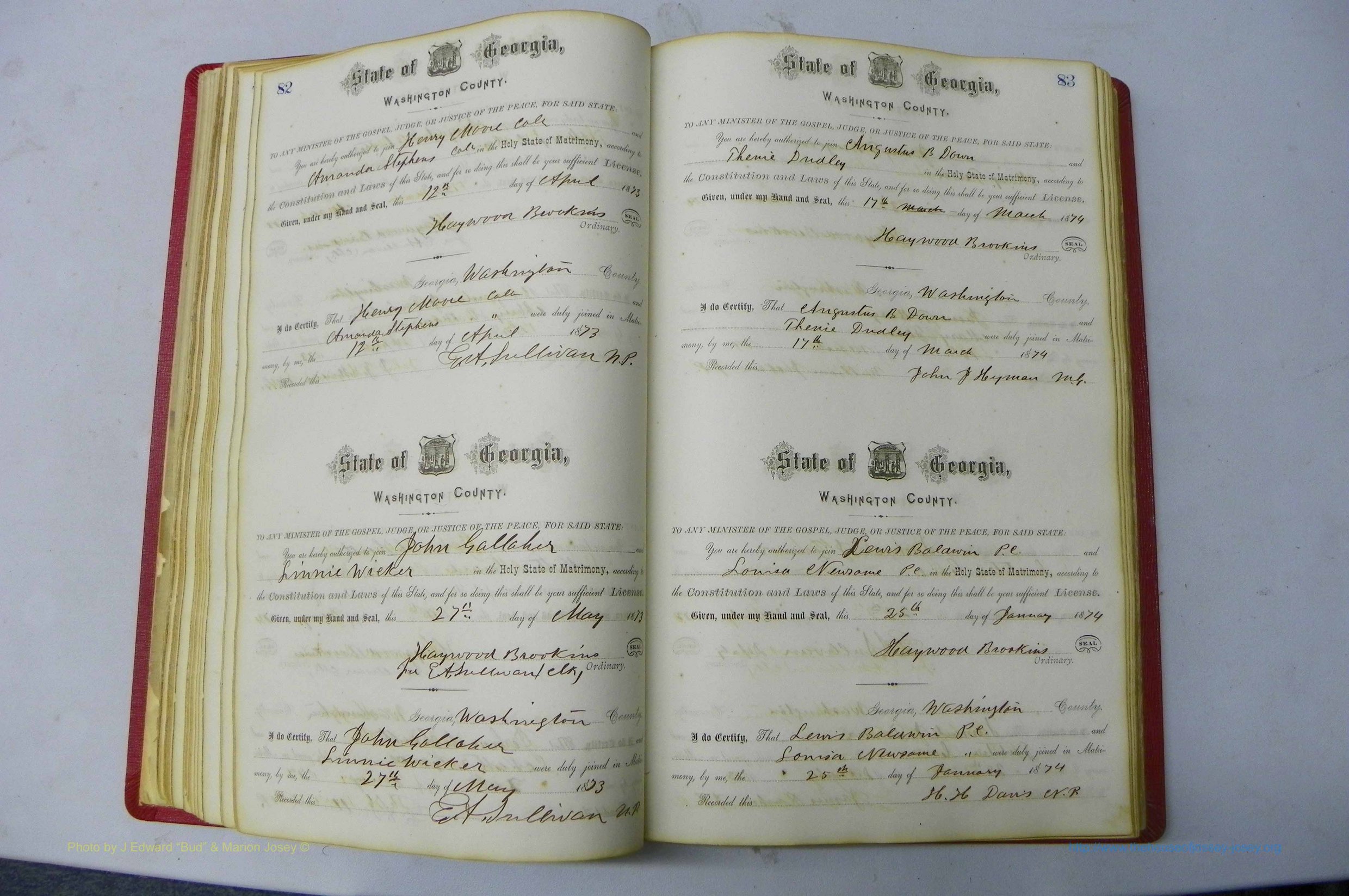 Was GA, Marriages Book D, 1872 - 1879, P 082-083.JPG