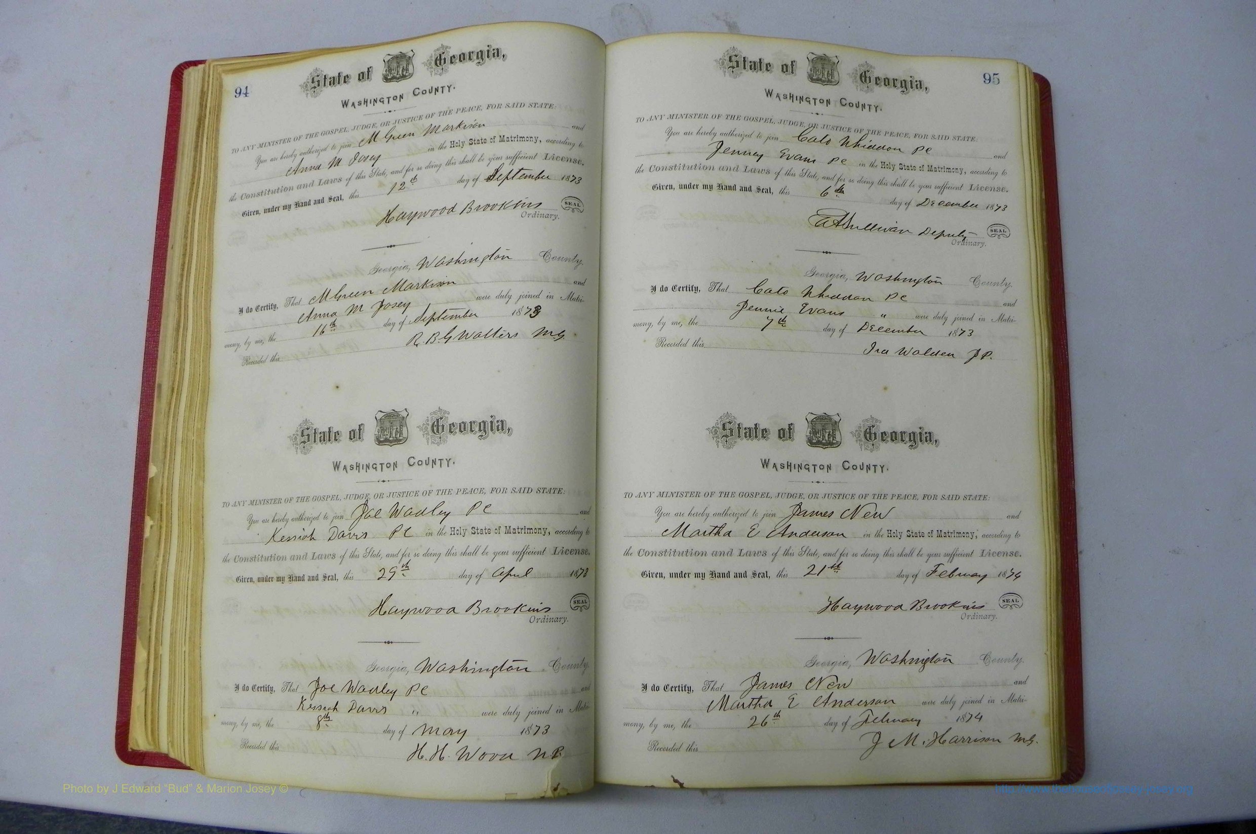 Was GA, Marriages Book D, 1872 - 1879, P 094-095.JPG