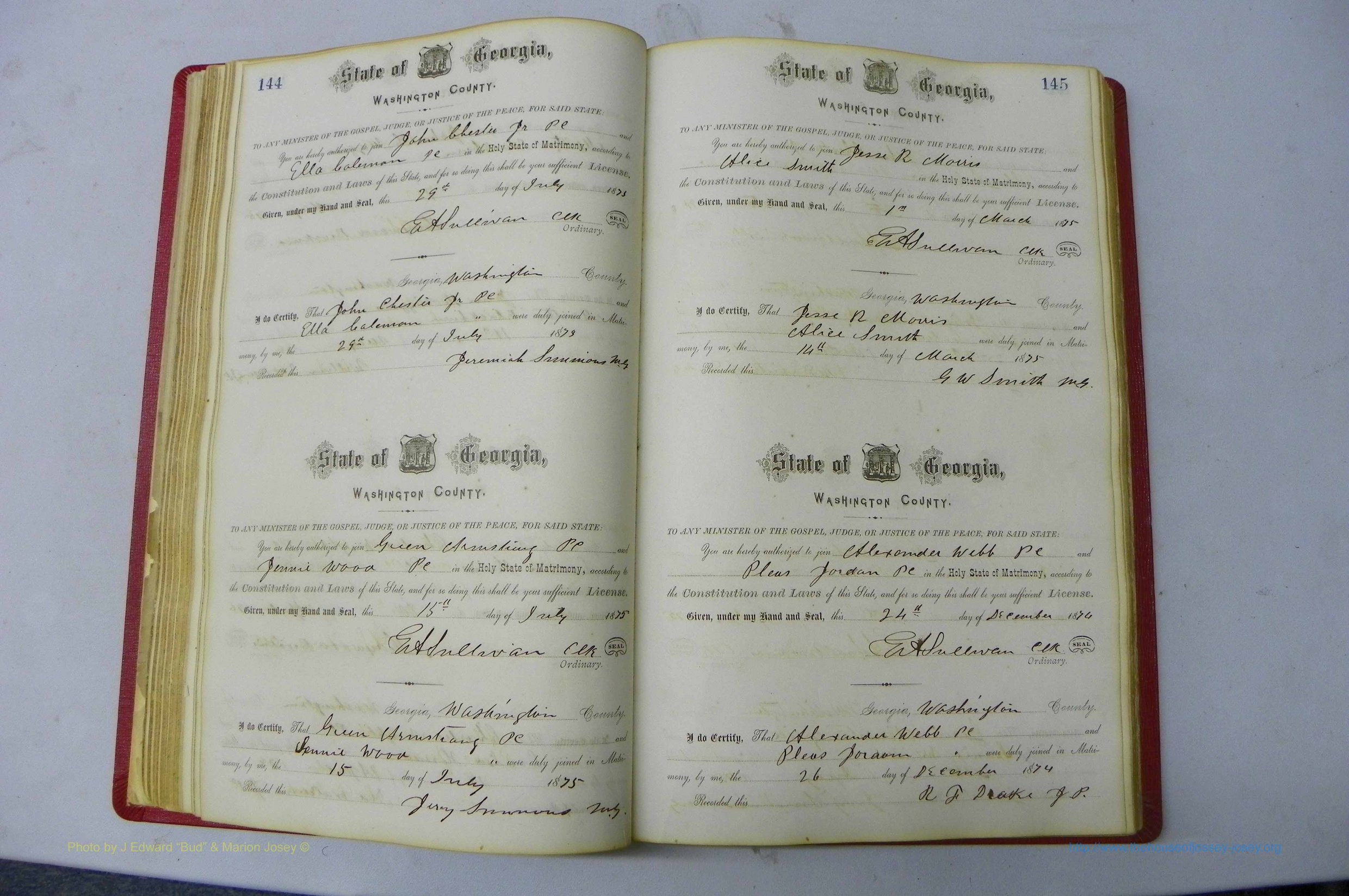 Was GA, Marriages Book D, 1872 - 1879, P 144-145.JPG