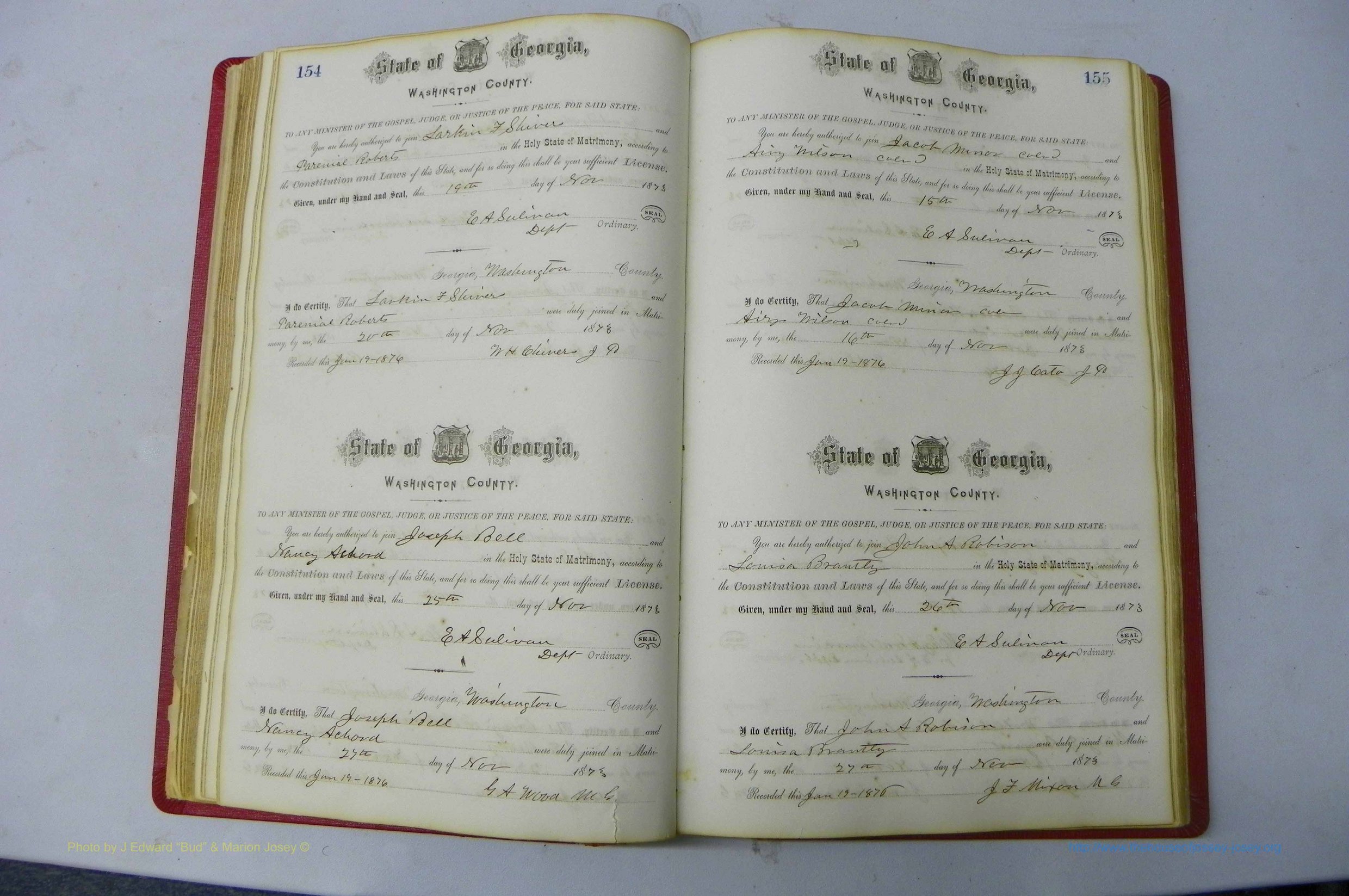 Was GA, Marriages Book D, 1872 - 1879, P 154-155.JPG