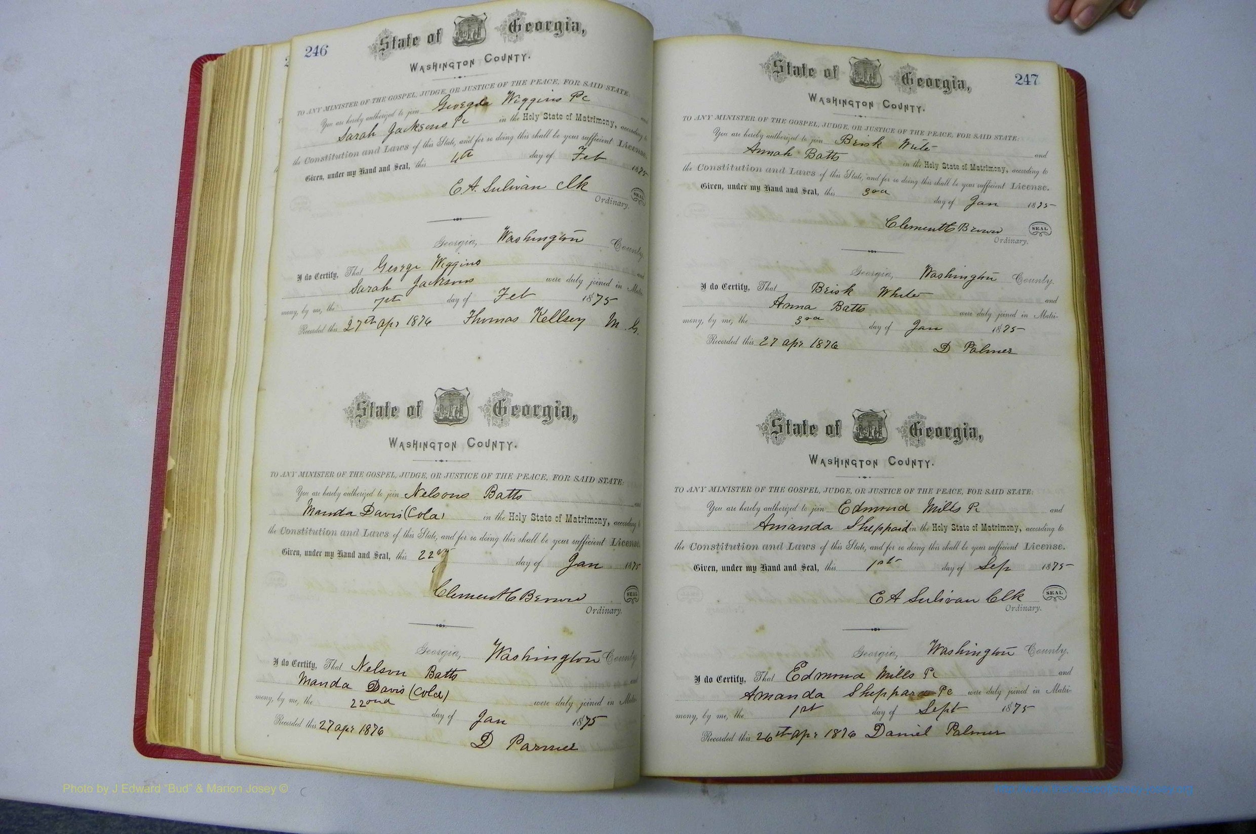 Was GA, Marriages Book D, 1872 - 1879, P 246-247.JPG