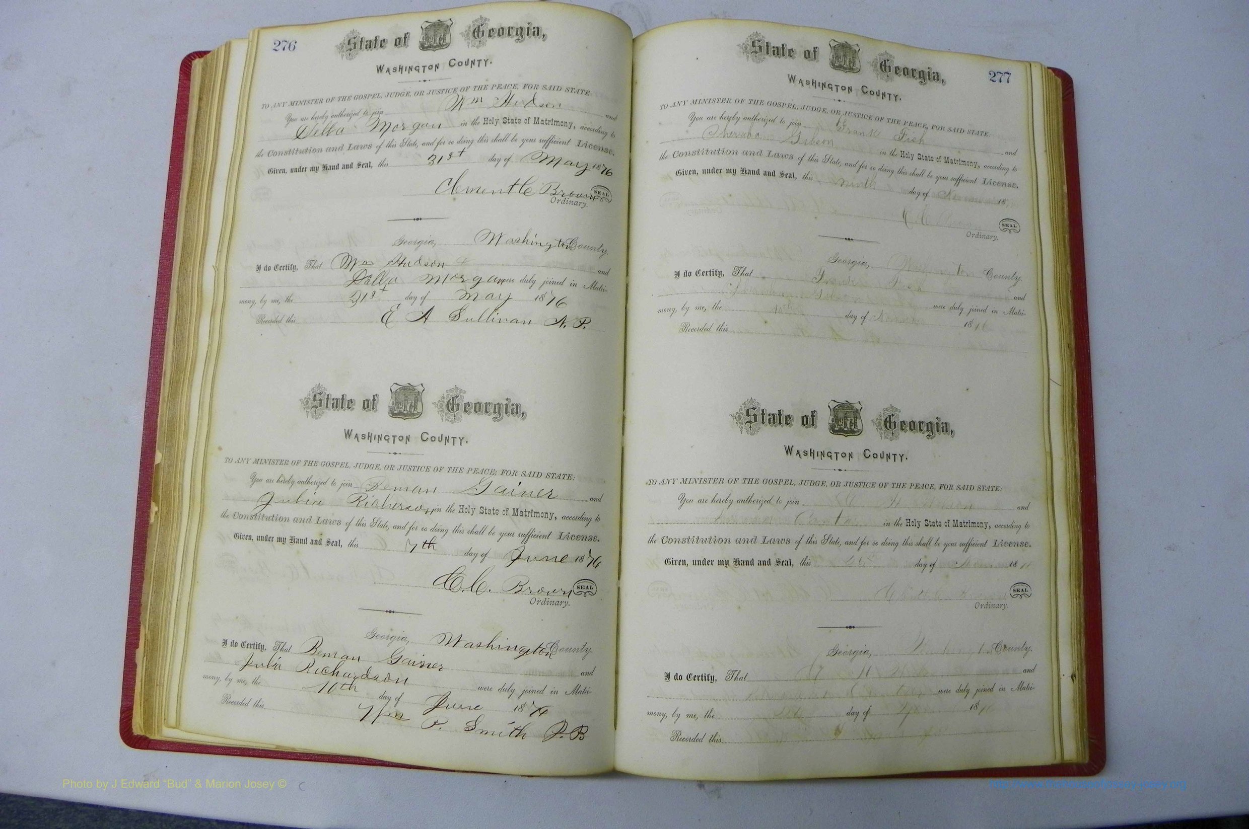 Was GA, Marriages Book D, 1872 - 1879, P 276-277.JPG
