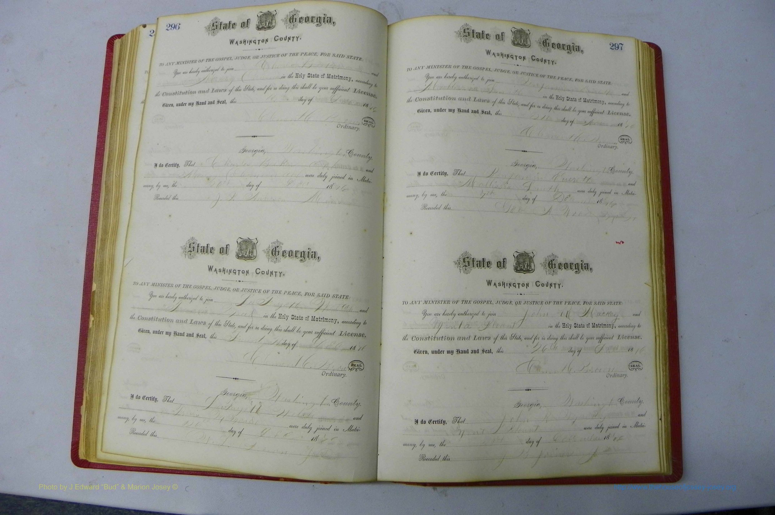 Was GA, Marriages Book D, 1872 - 1879, P 296-297.JPG
