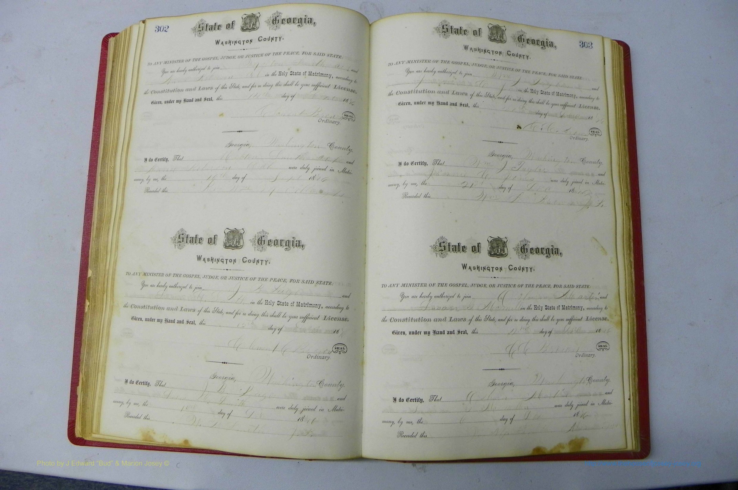 Was GA, Marriages Book D, 1872 - 1879, P 302-303.JPG
