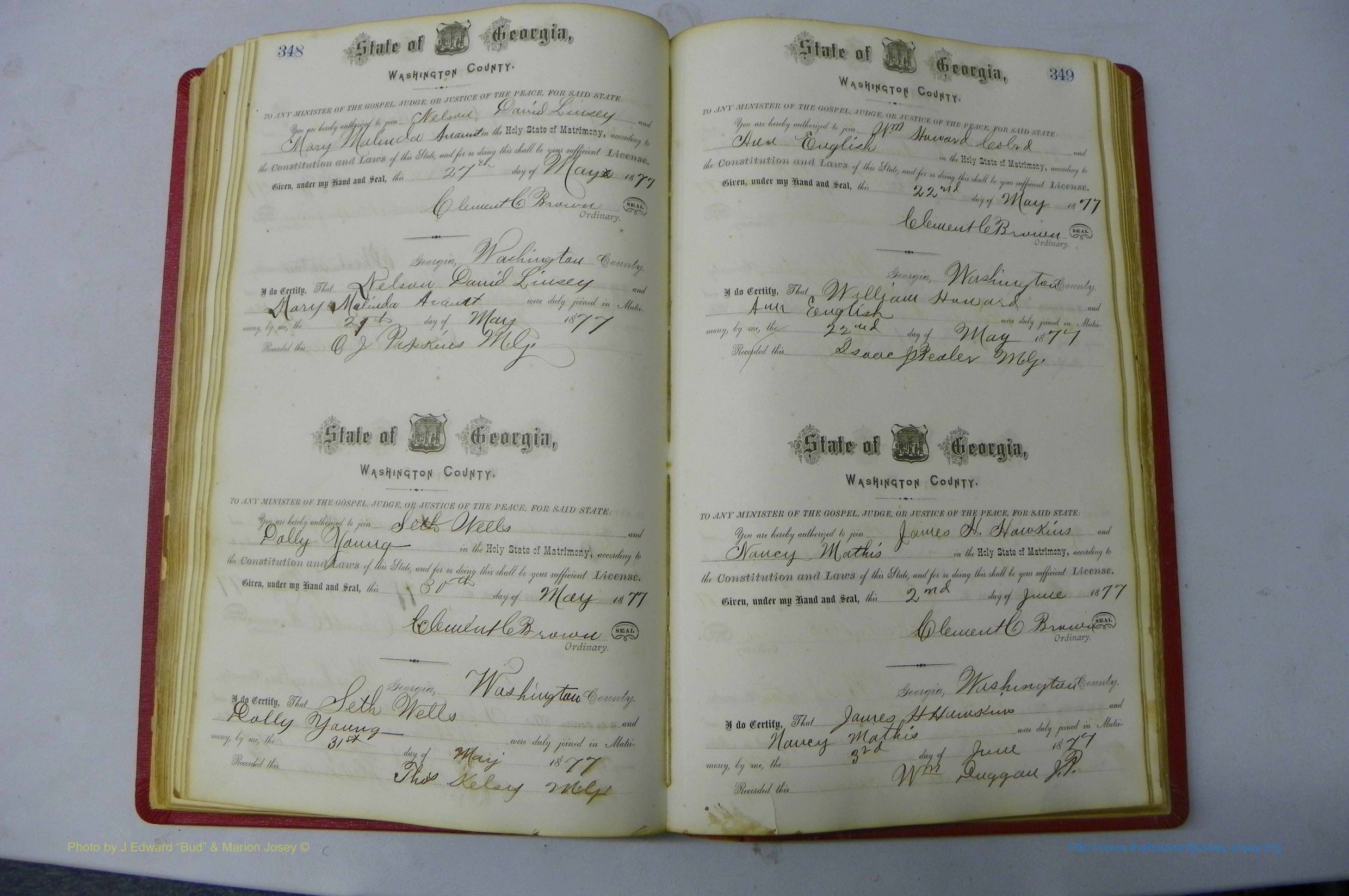 Was GA, Marriages Book D, 1872 - 1879, P 348-349.JPG