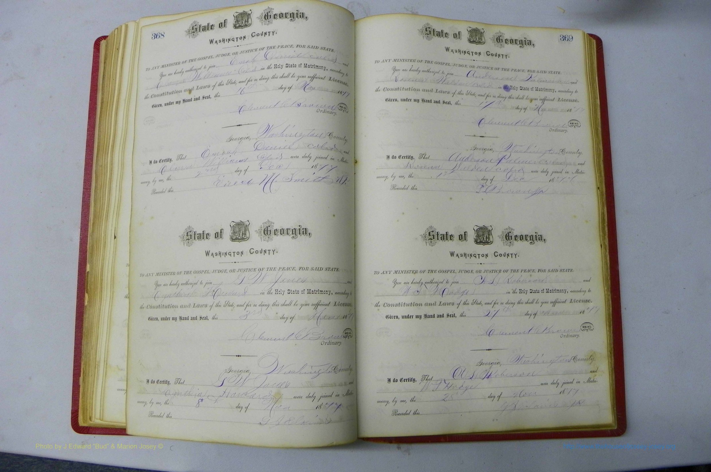 Was GA, Marriages Book D, 1872 - 1879, P 368-369.JPG