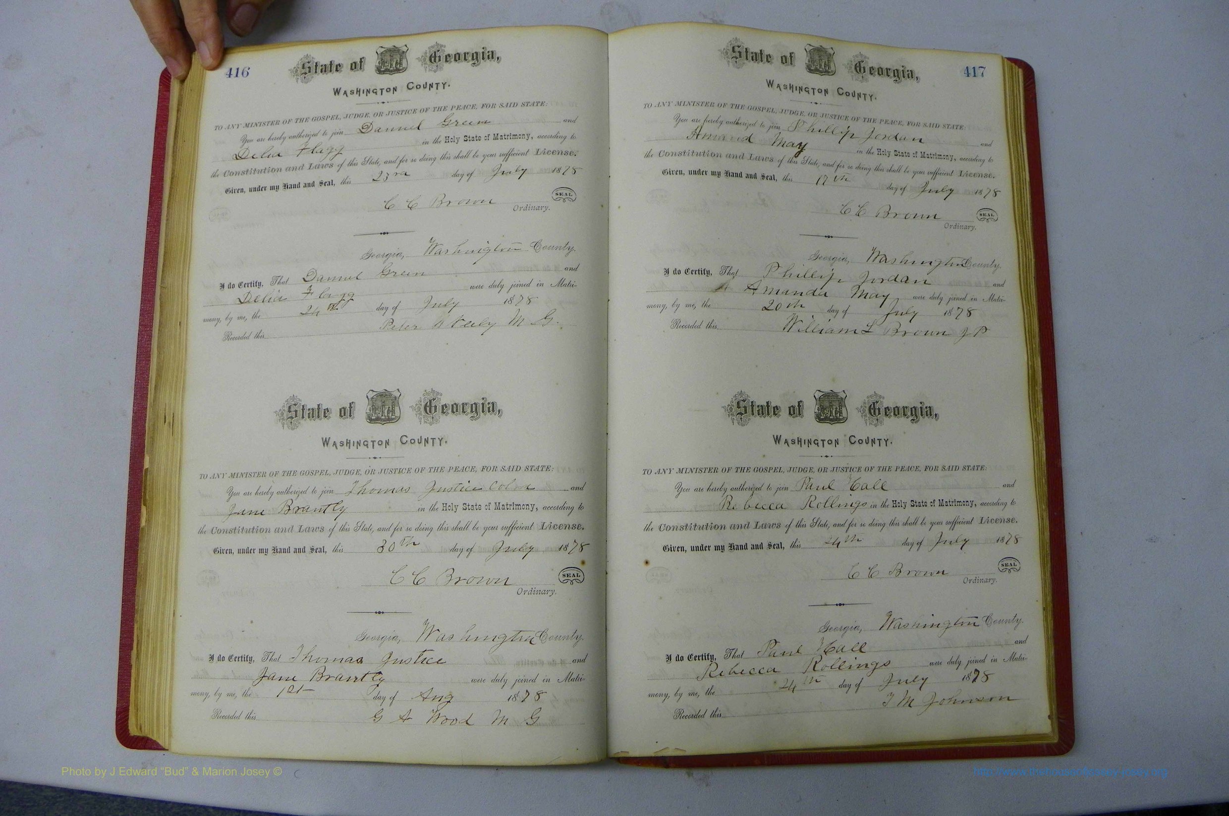 Was GA, Marriages Book D, 1872 - 1879, P 416-417.JPG