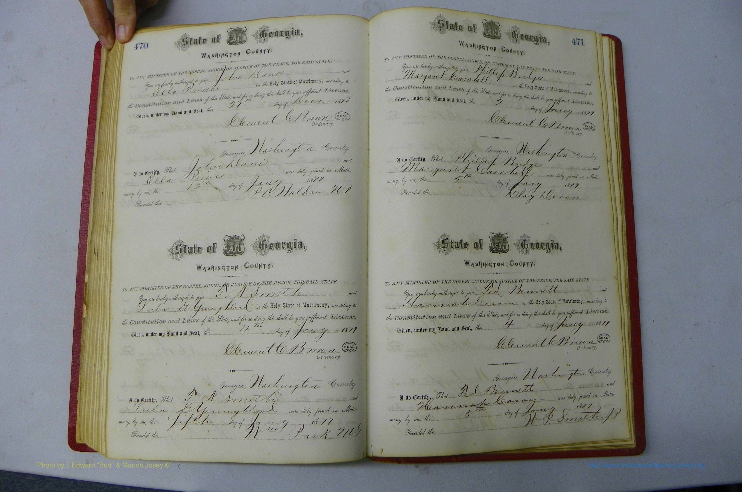 Was GA, Marriages Book D, 1872 - 1879, P 470-471.JPG