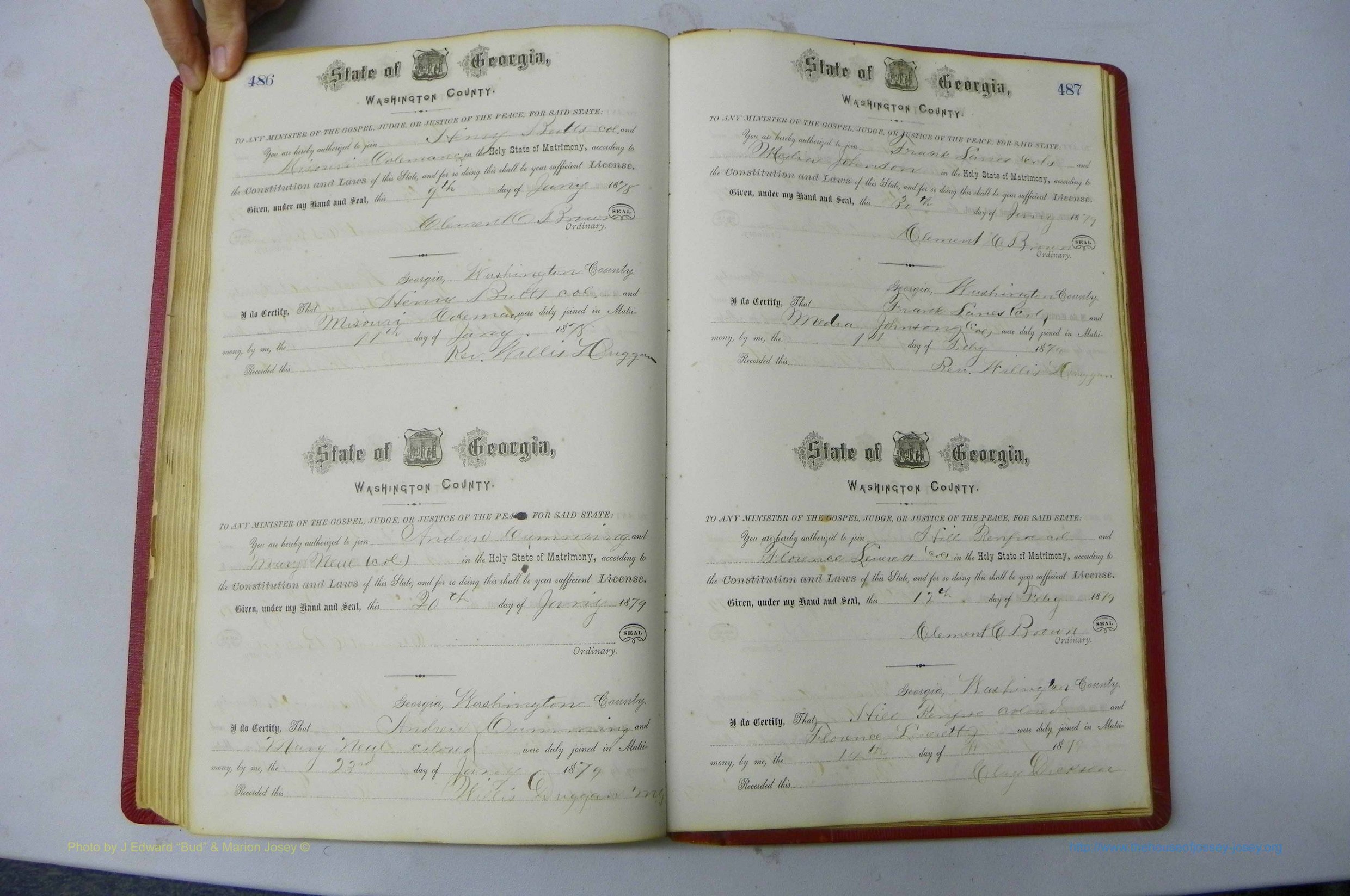 Was GA, Marriages Book D, 1872 - 1879, P 486-487.JPG