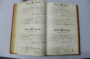 Was GA, Marriages Book D, 1872 - 1879, P 222-223.JPG