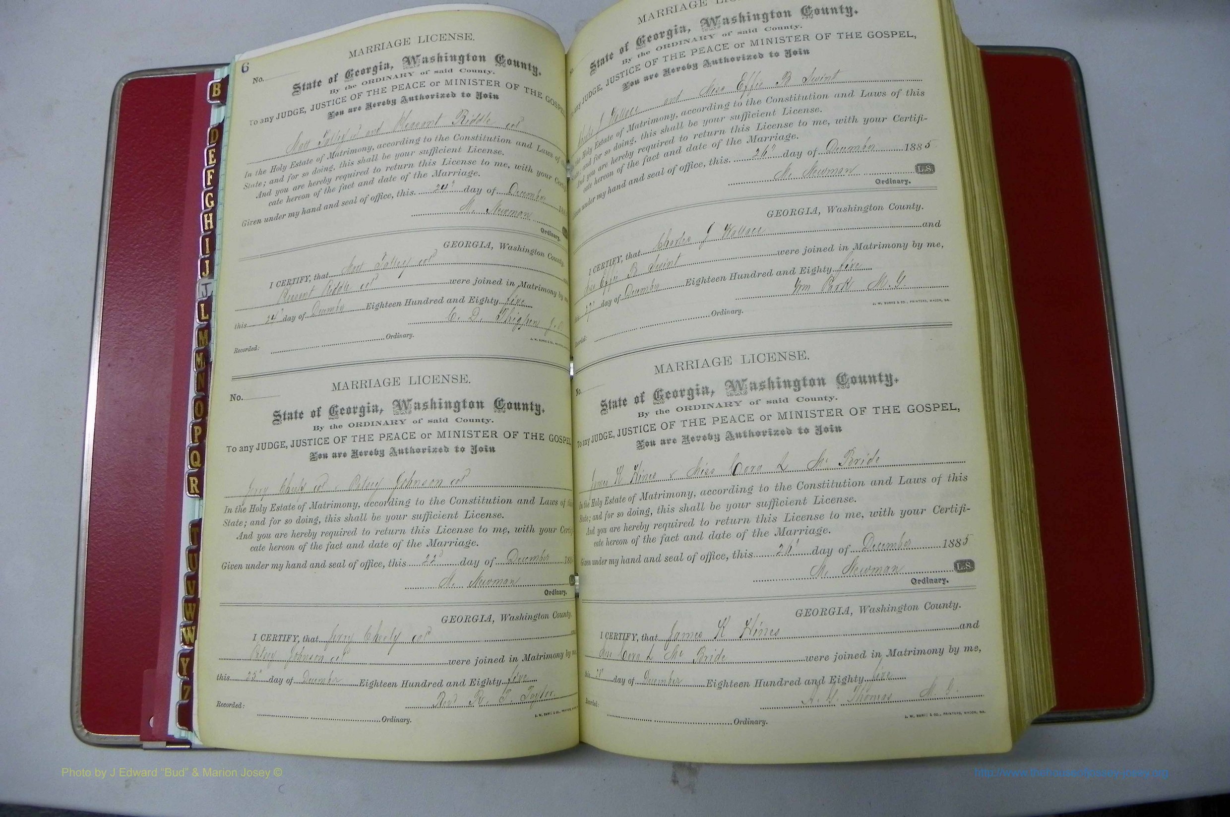 Was GA, Marriages Book F, 1885 - 1890, P 006-007.JPG