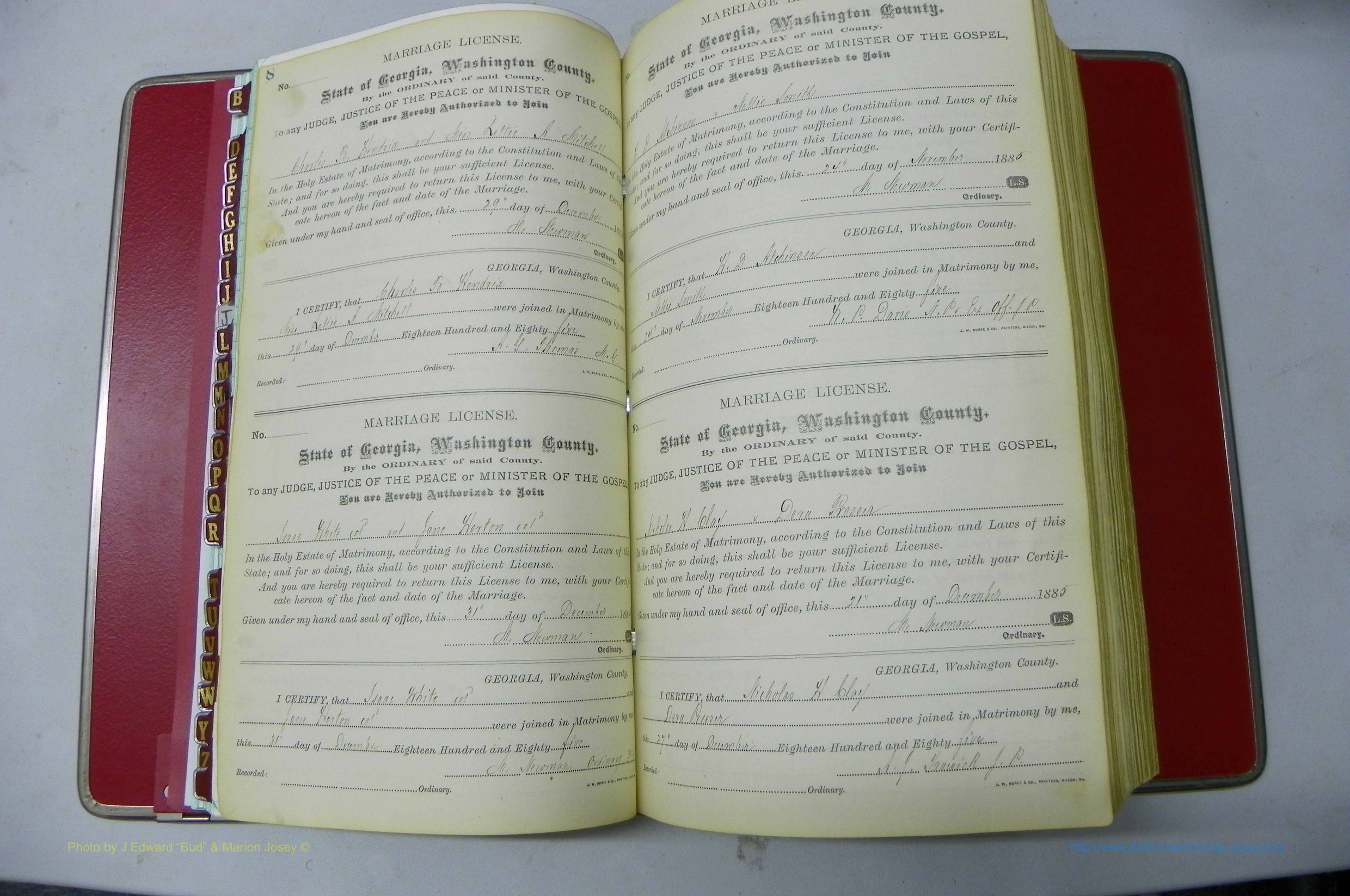 Was GA, Marriages Book F, 1885 - 1890, P 008-009.JPG