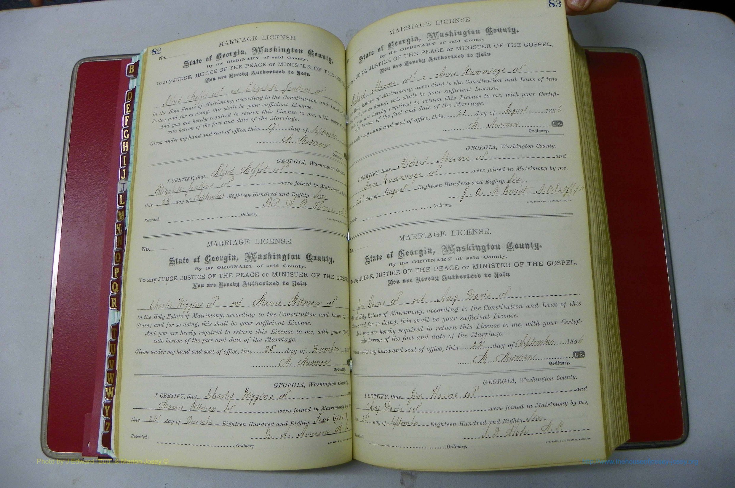 Was GA, Marriages Book F, 1885 - 1890, P 082-083.JPG