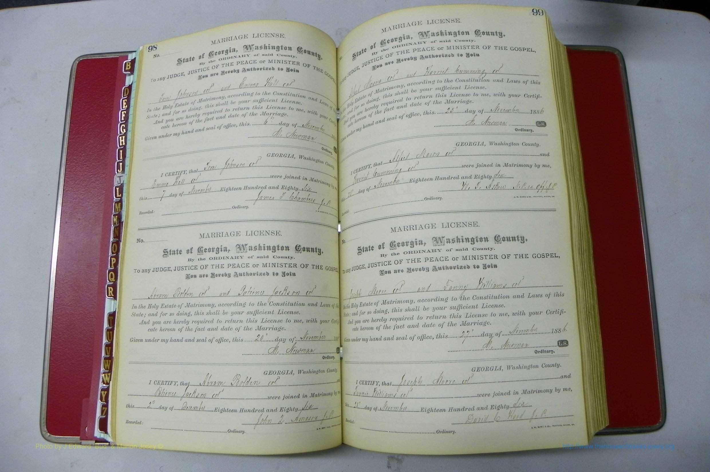 Was GA, Marriages Book F, 1885 - 1890, P 098-099.JPG