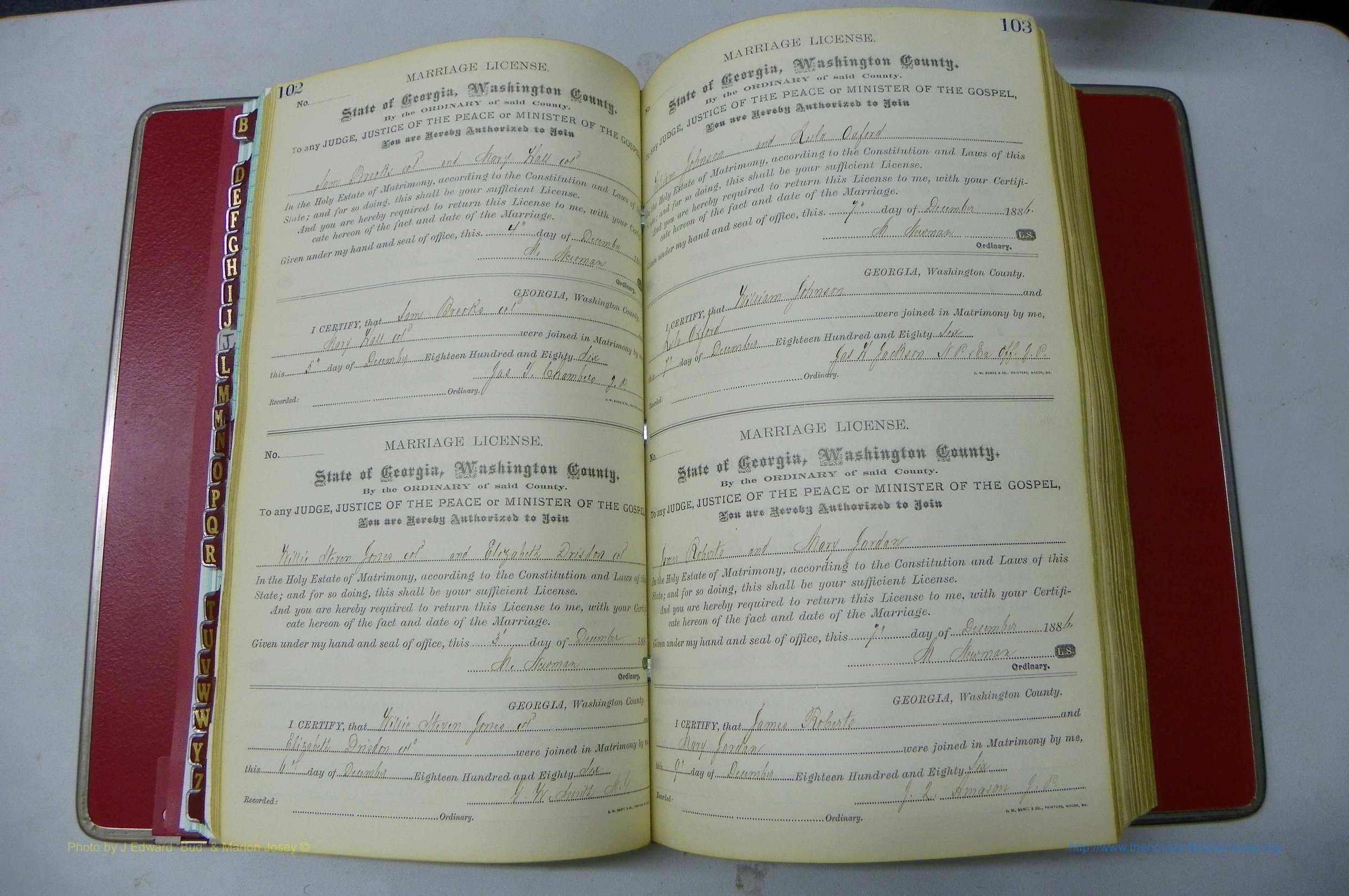 Was GA, Marriages Book F, 1885 - 1890, P 102-103.JPG