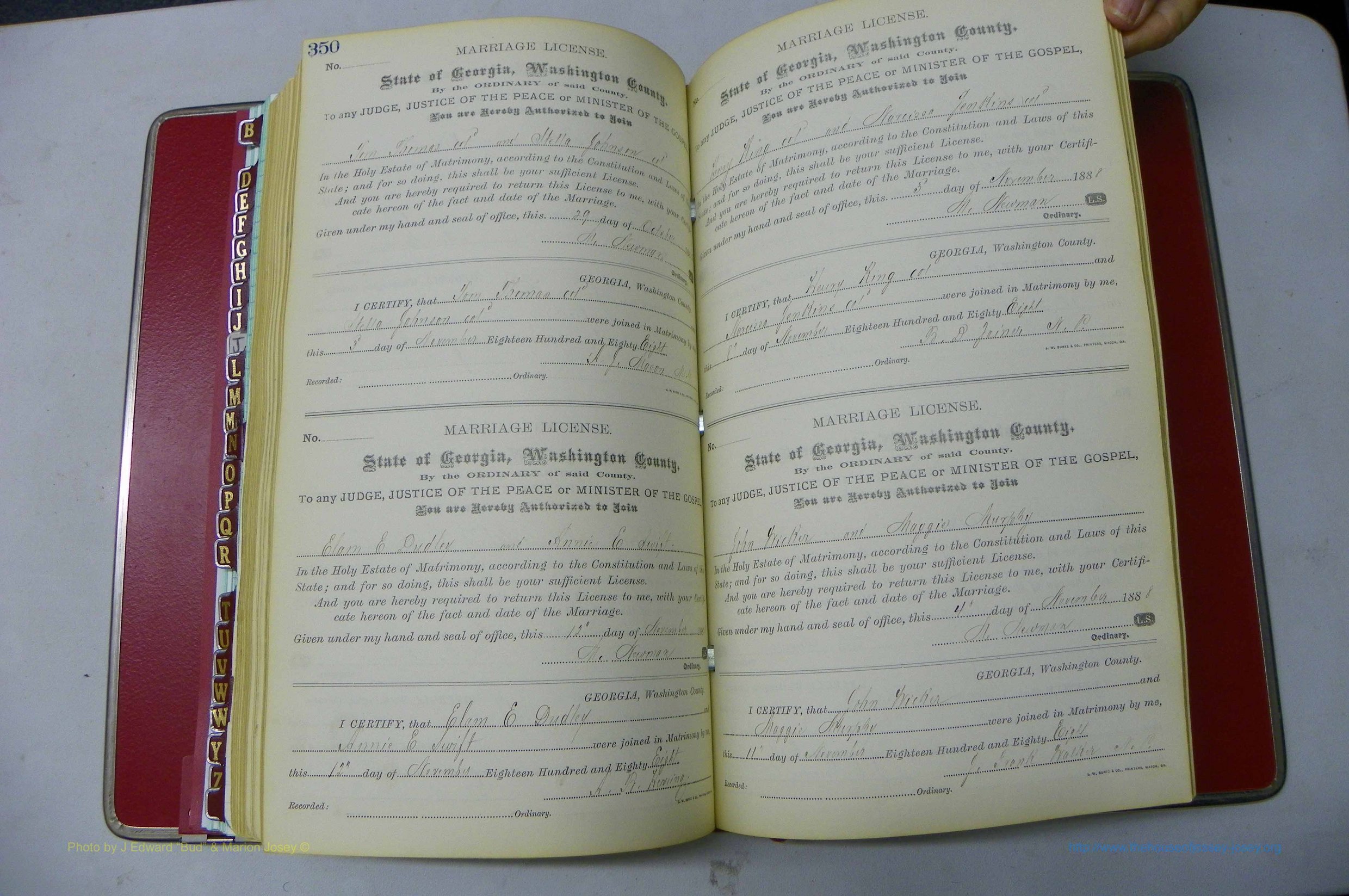 Was GA, Marriages Book F, 1885 - 1890, P 450-351.JPG