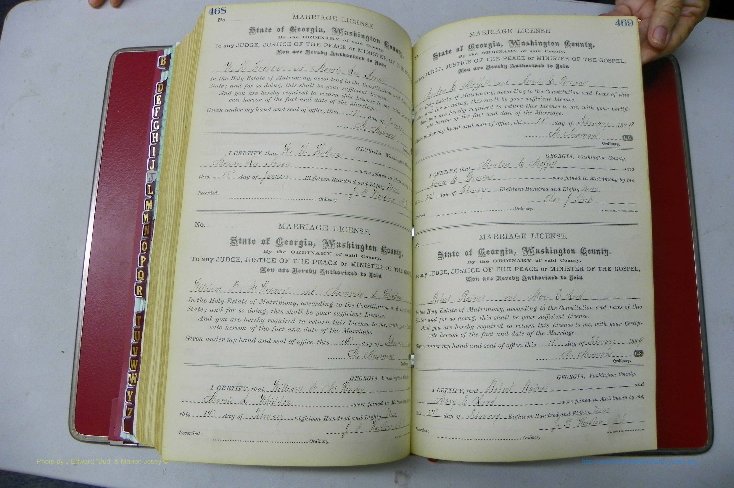 Was GA, Marriages Book F, 1885 - 1890, P 468-469.JPG