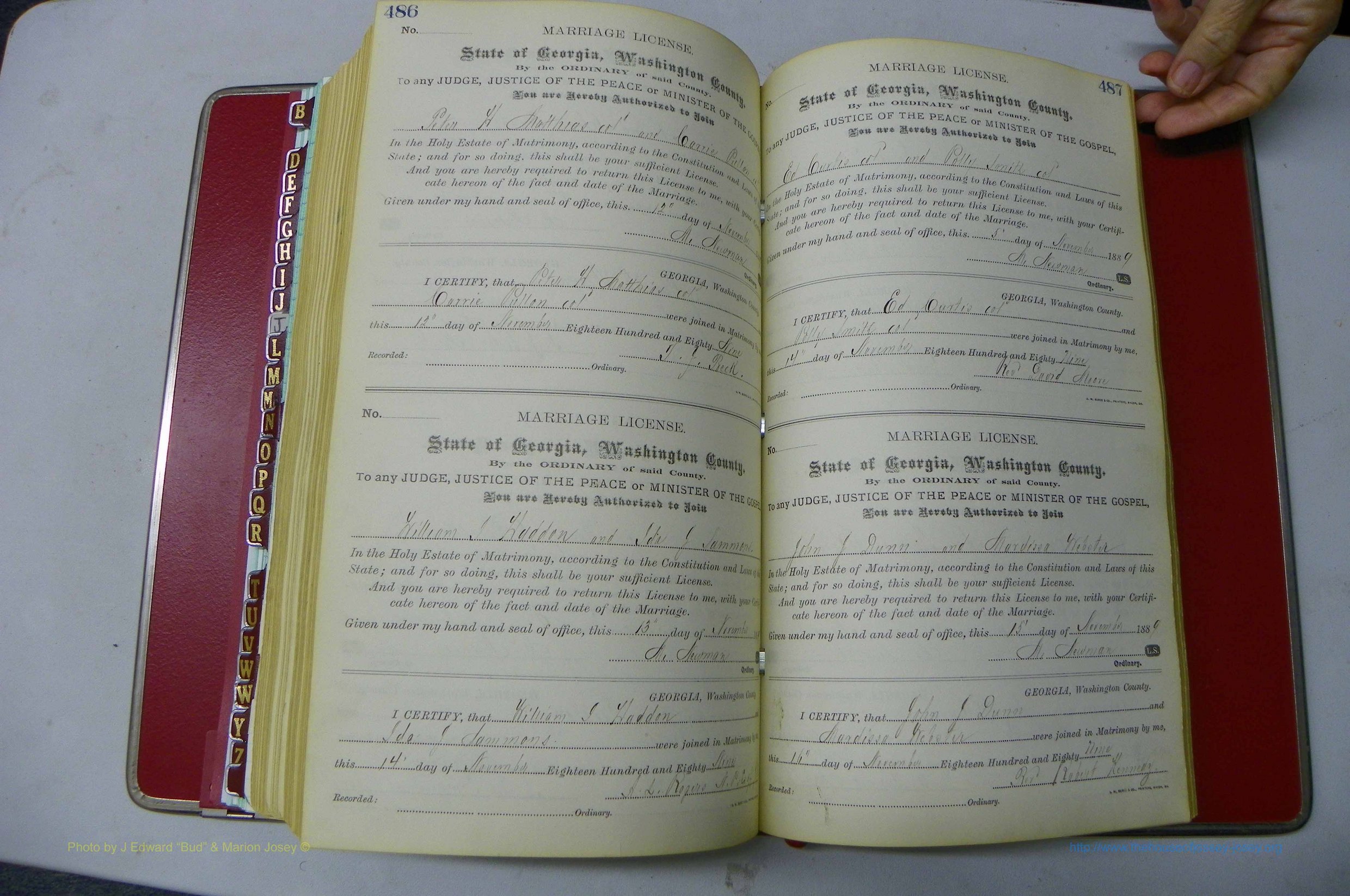 Was GA, Marriages Book F, 1885 - 1890, P 486-487.JPG