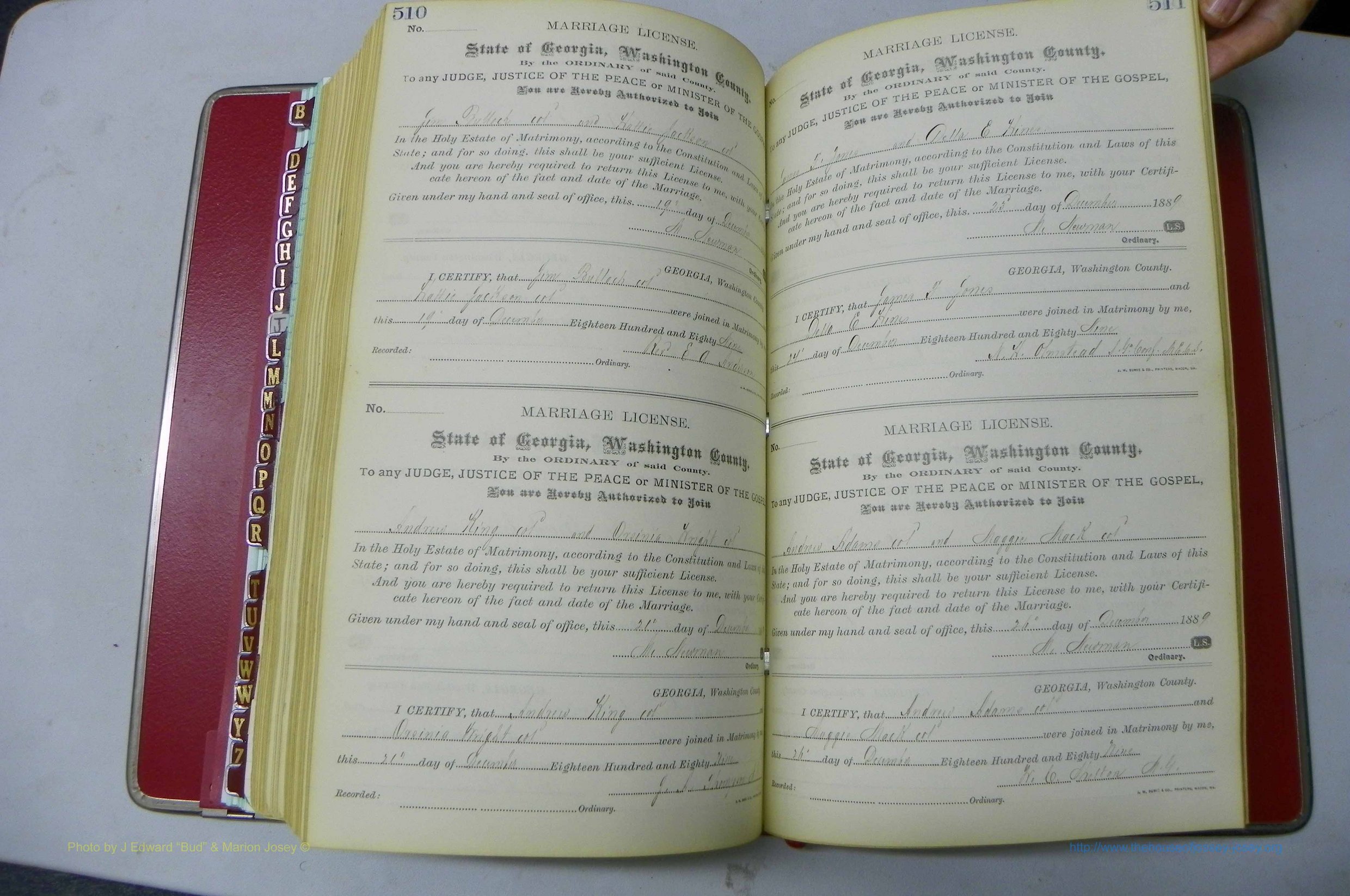 Was GA, Marriages Book F, 1885 - 1890, P 510-511.JPG