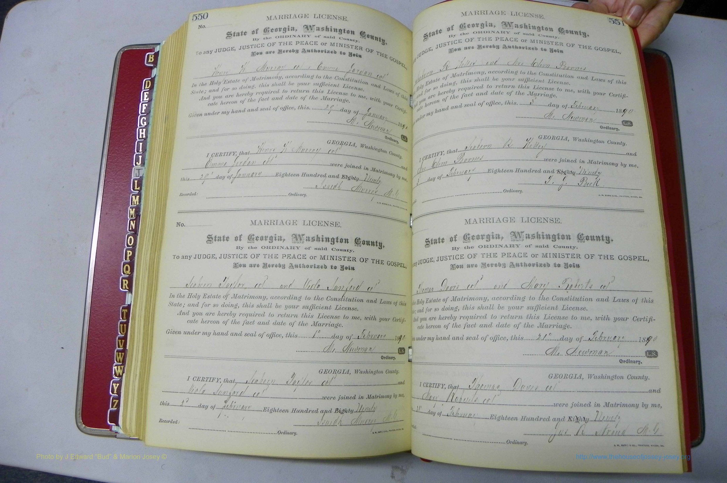 Was GA, Marriages Book F, 1885 - 1890, P 550-551.JPG