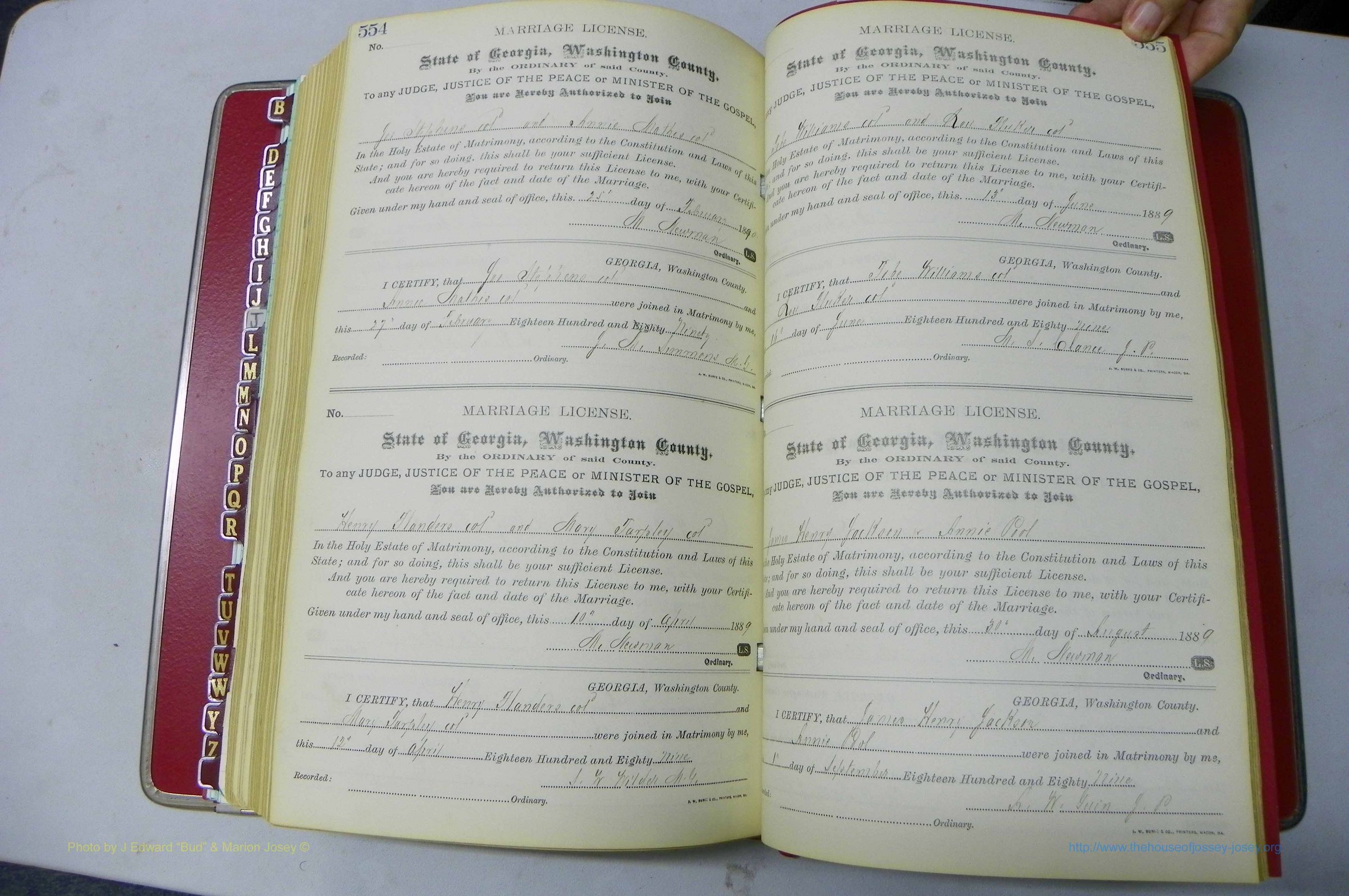 Was GA, Marriages Book F, 1885 - 1890, P 554-555.JPG