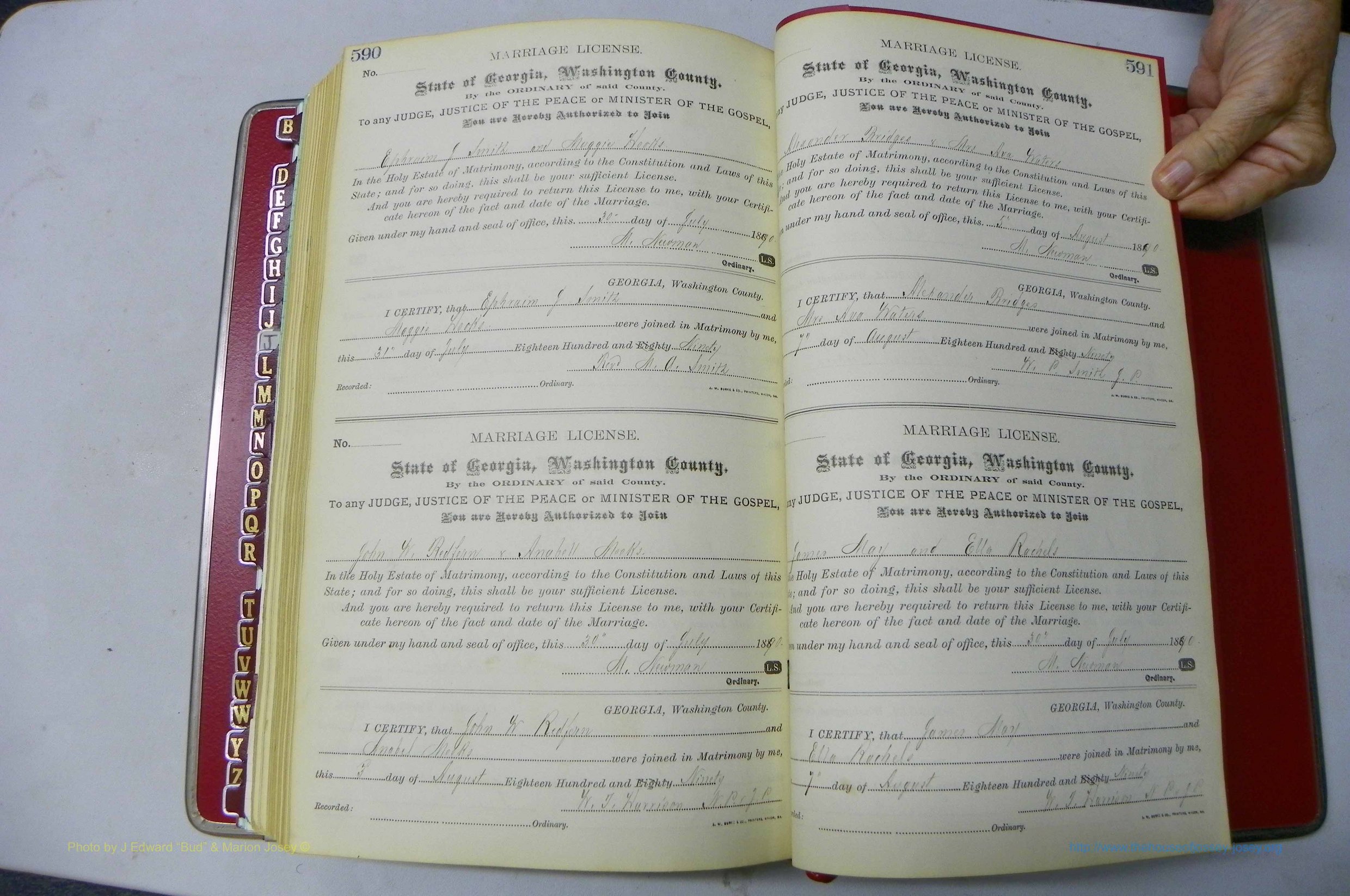 Was GA, Marriages Book F, 1885 - 1890, P 590-591.JPG