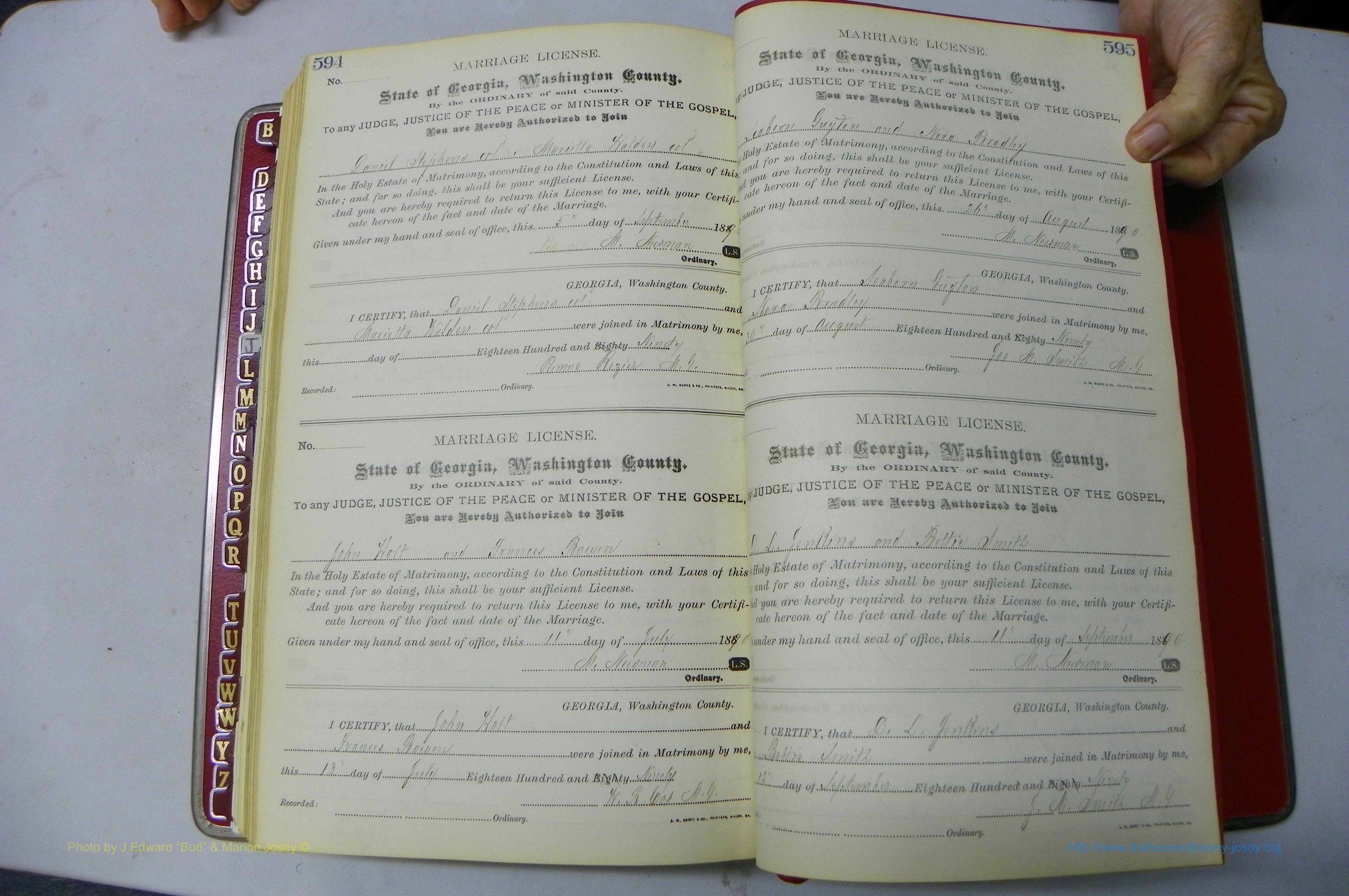 Was GA, Marriages Book F, 1885 - 1890, P 594-595.JPG