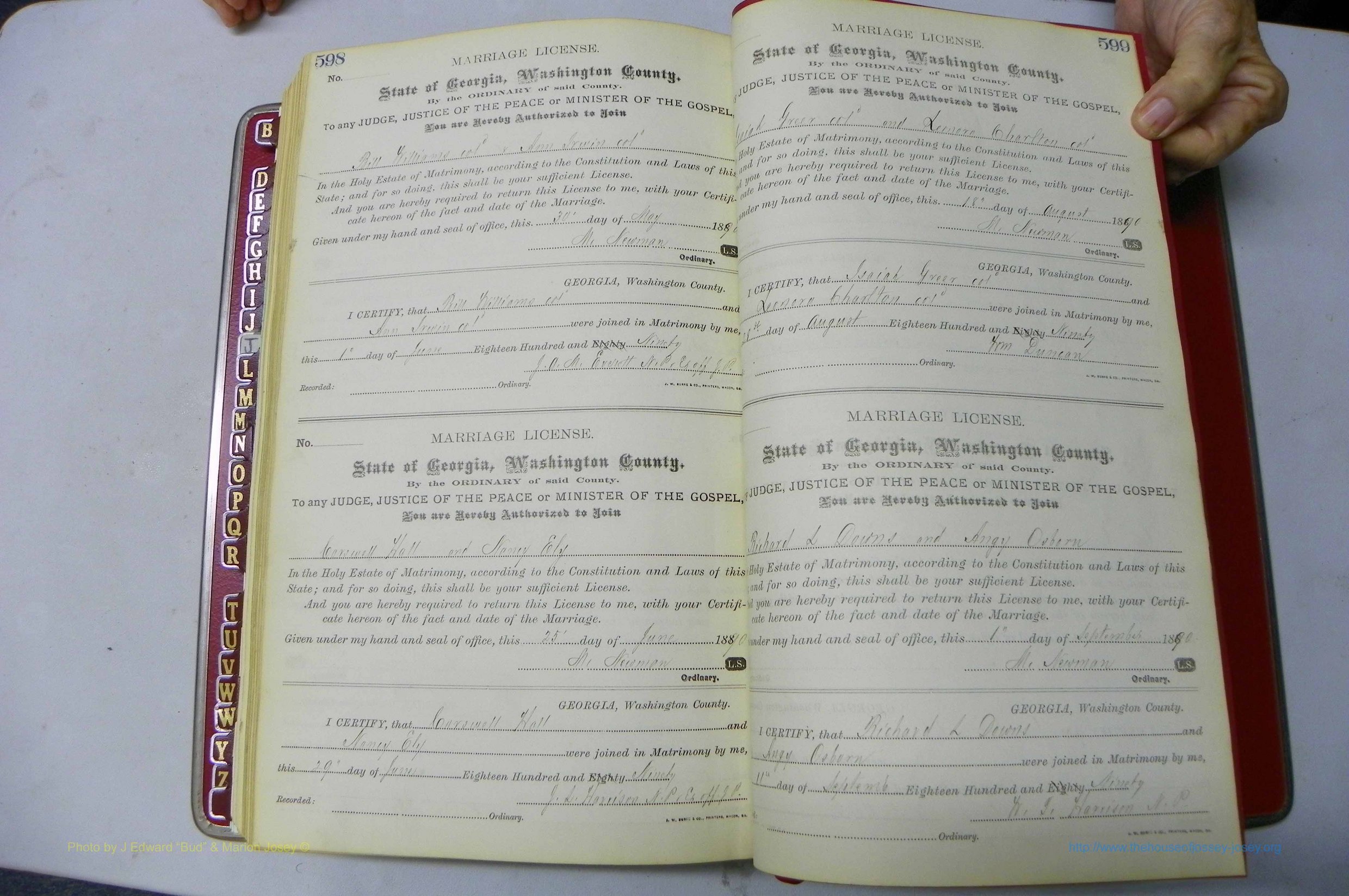 Was GA, Marriages Book F, 1885 - 1890, P 598-599.JPG