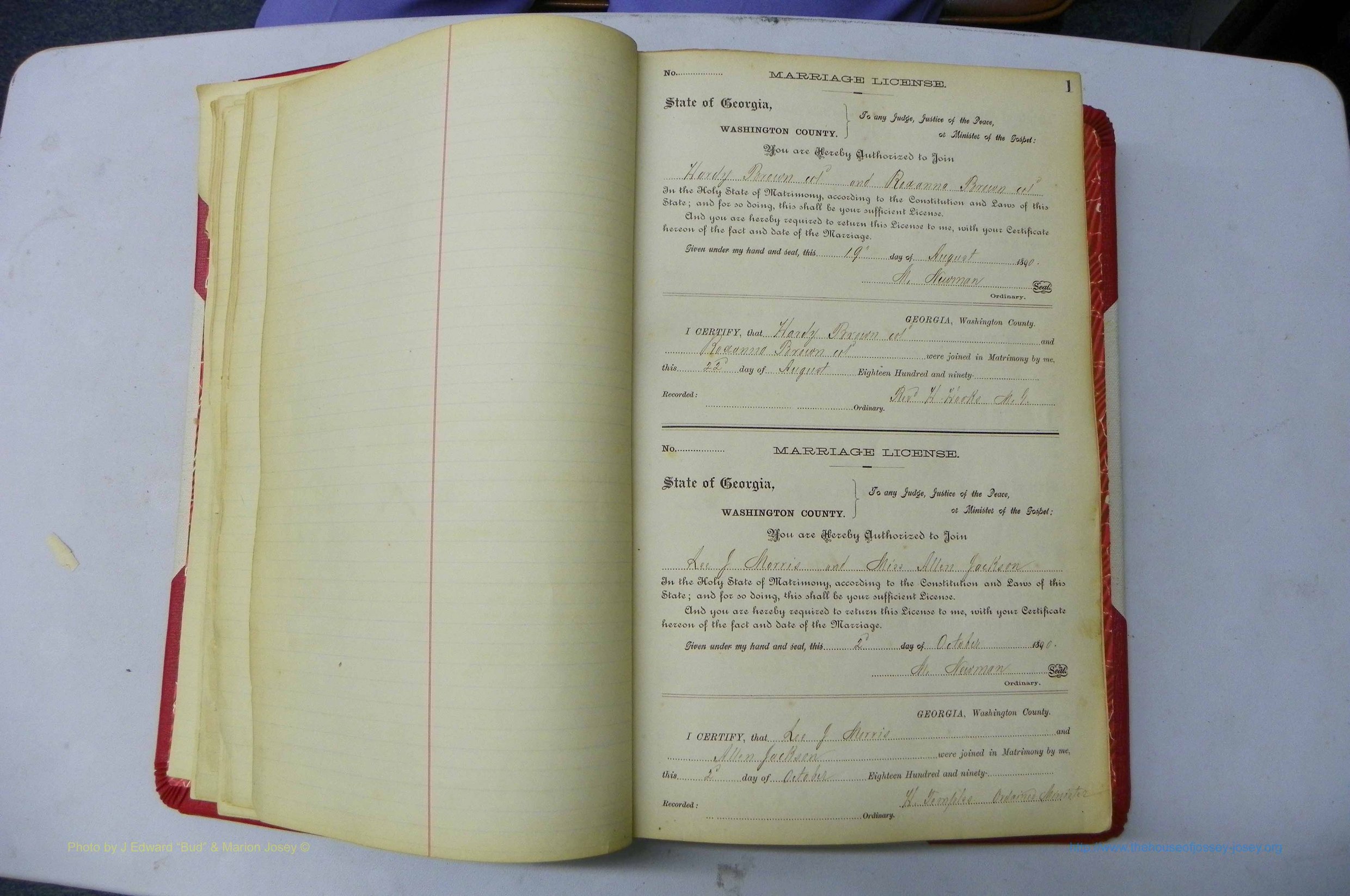 Was GA, Marriages Book G, 1890 - 1895, P 001.JPG