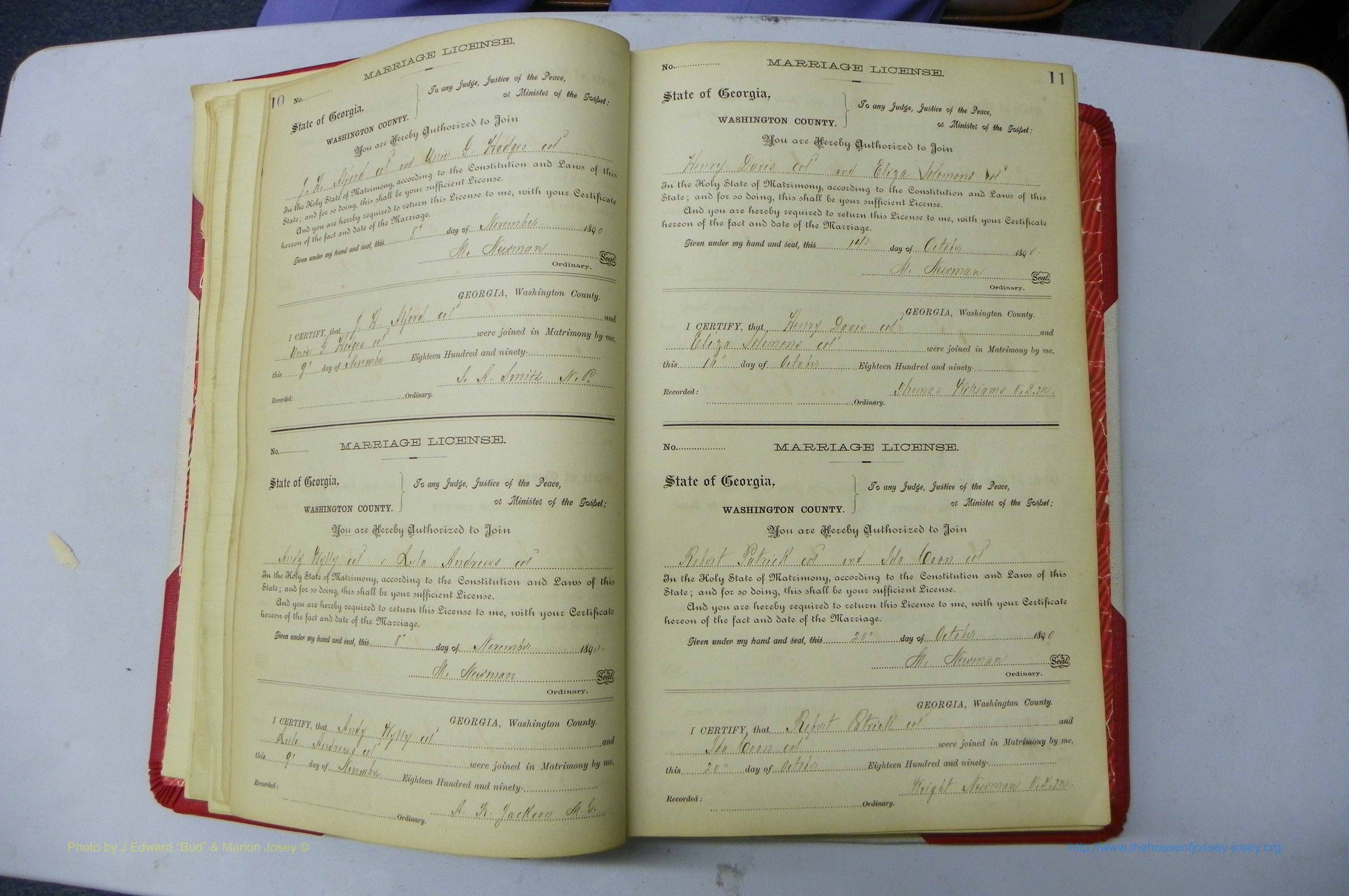 Was GA, Marriages Book G, 1890 - 1895, P 010-011.JPG