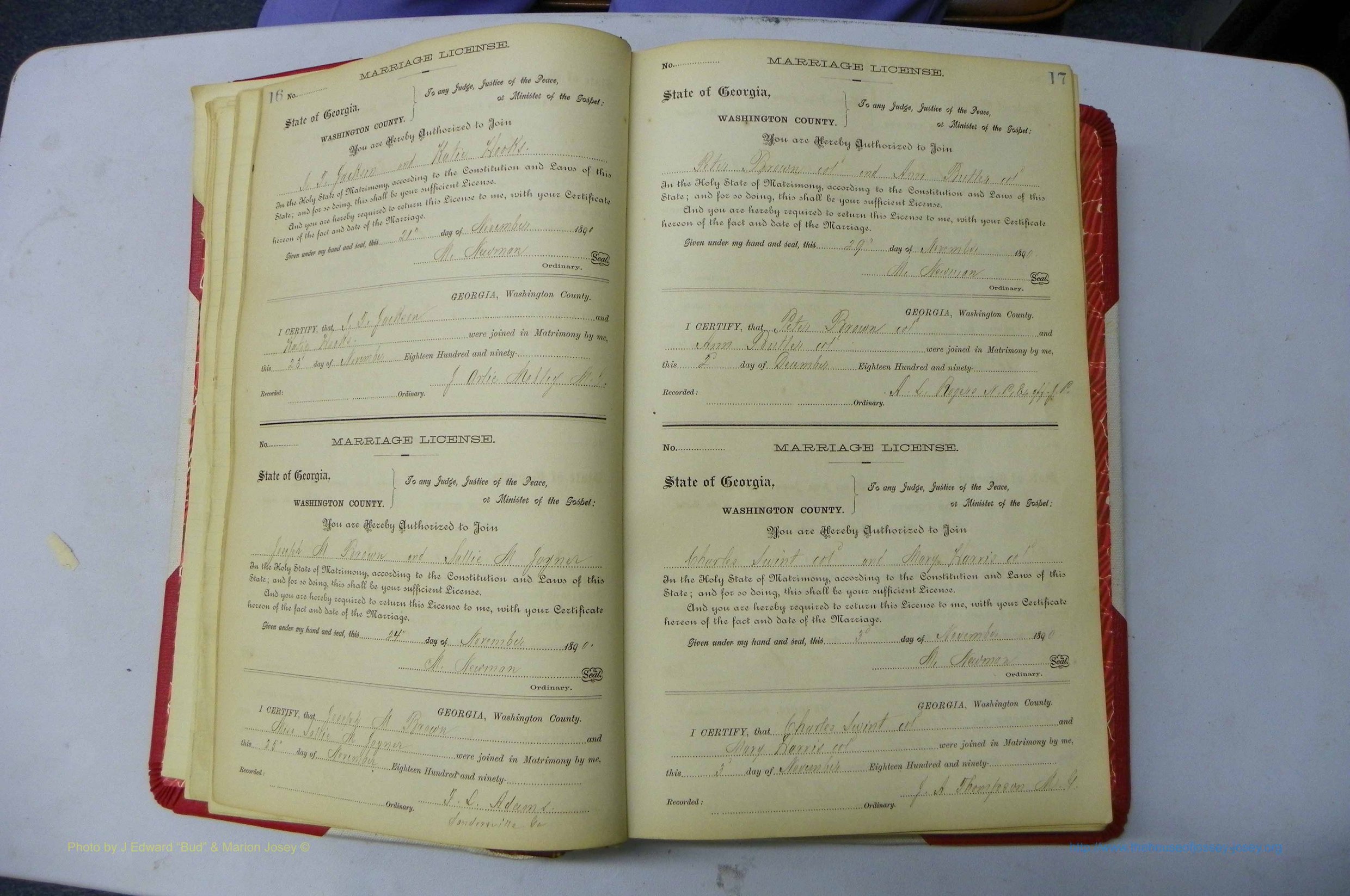 Was GA, Marriages Book G, 1890 - 1895, P 016-017.JPG