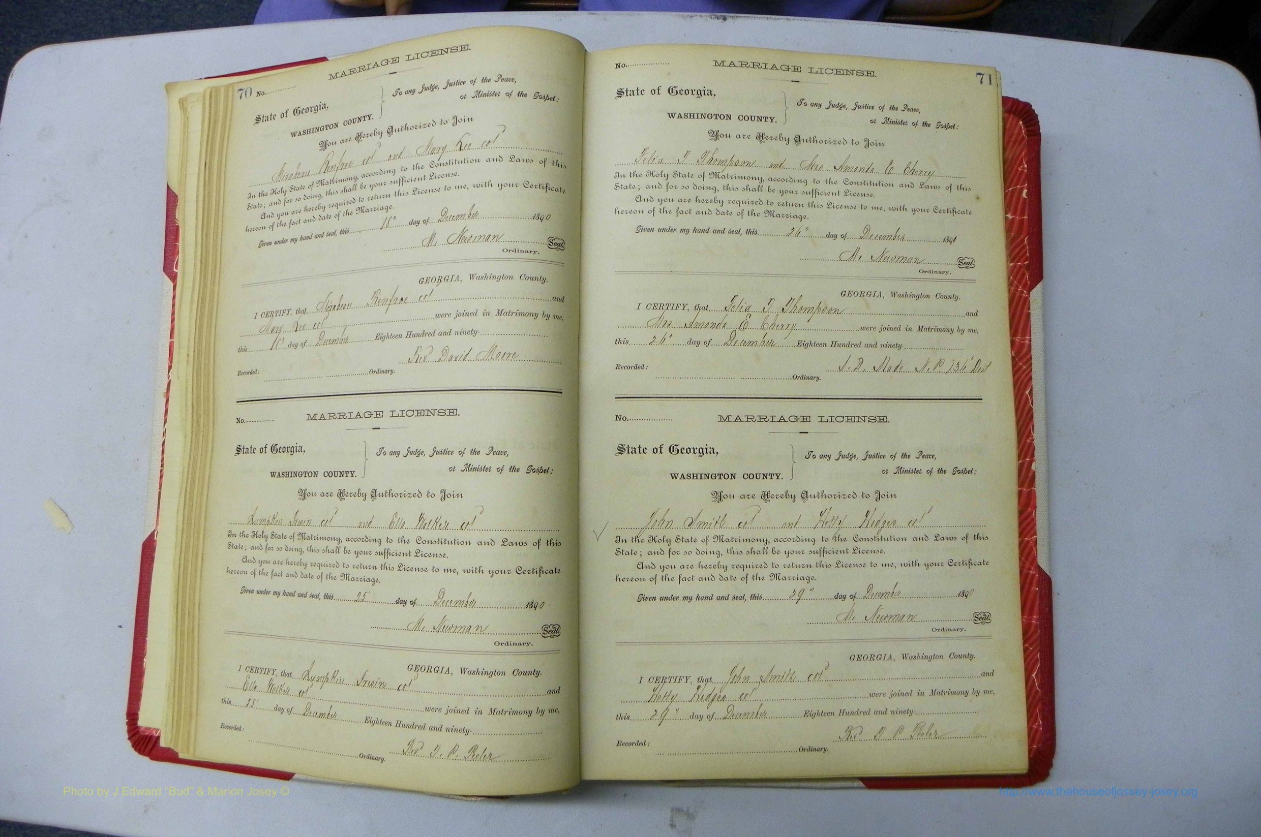 Was GA, Marriages Book G, 1890 - 1895, P 070-071.JPG