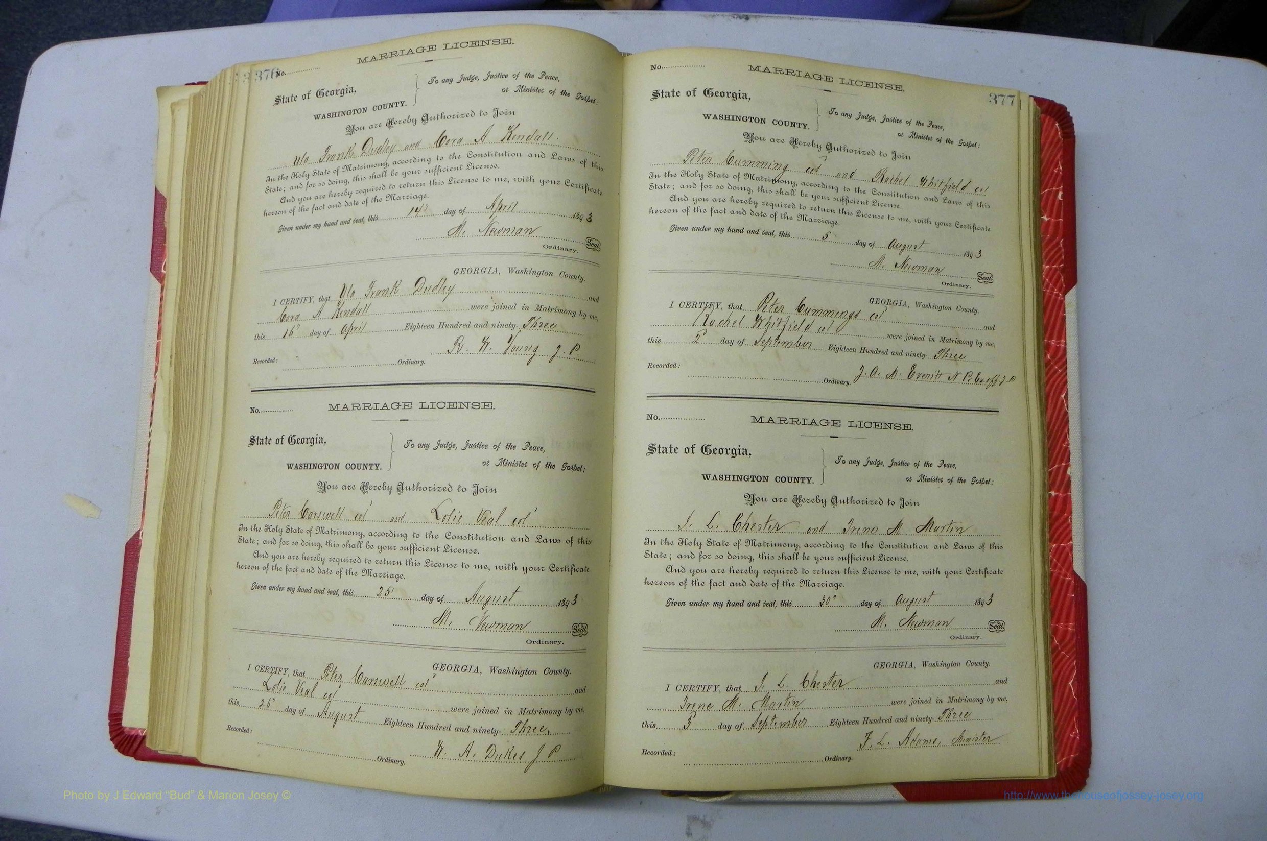 Was GA, Marriages Book G, 1890 - 1895, P 376-377.JPG