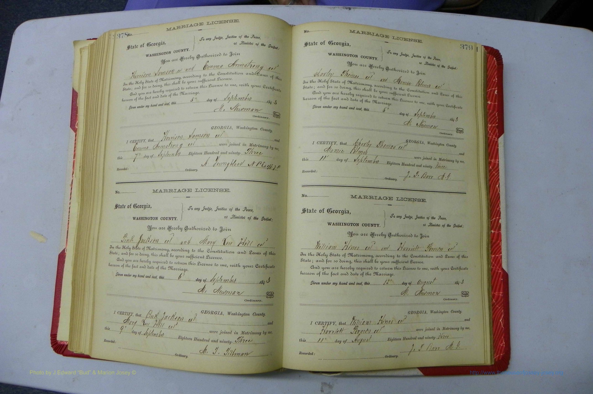 Was GA, Marriages Book G, 1890 - 1895, P 378-379.JPG