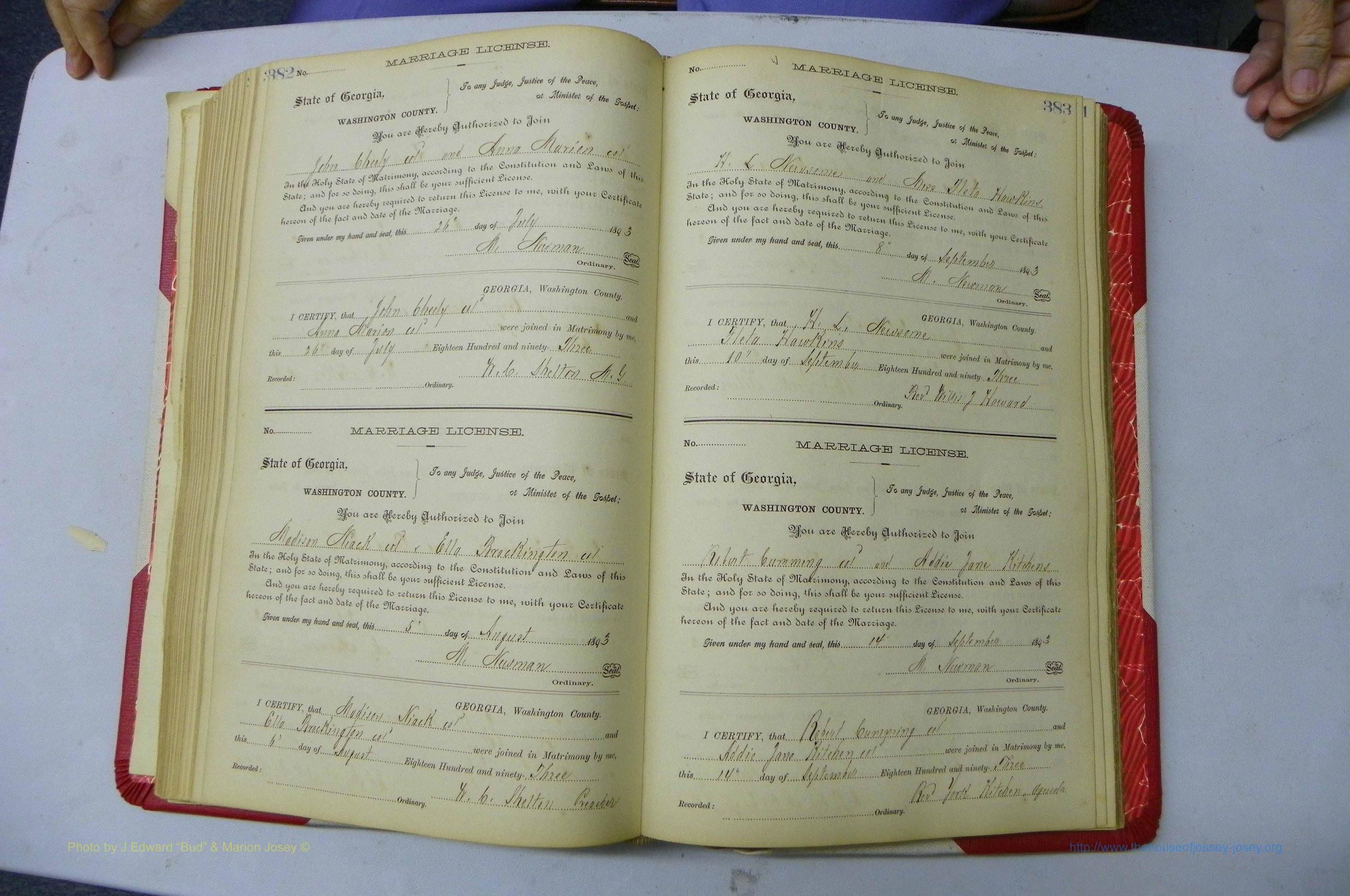 Was GA, Marriages Book G, 1890 - 1895, P 382-383.JPG