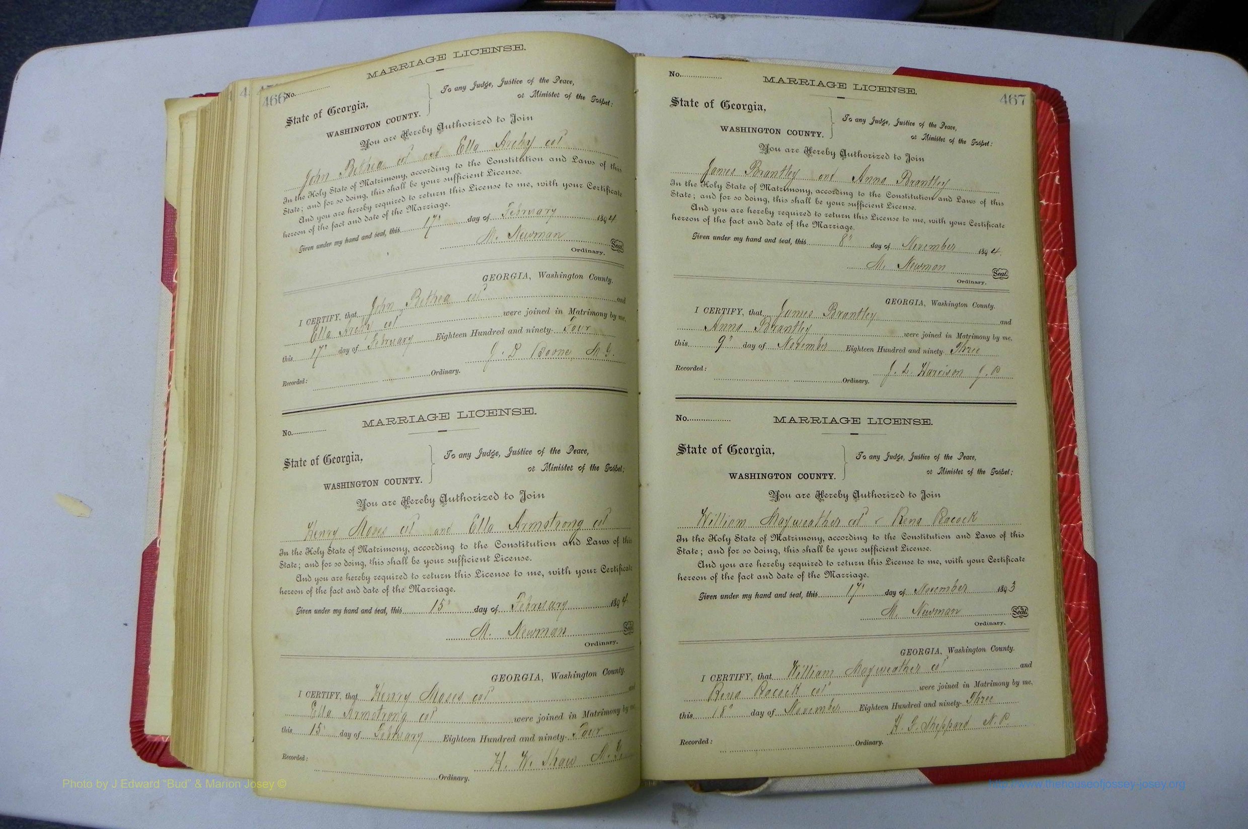 Was GA, Marriages Book G, 1890 - 1895, P 466-467.JPG