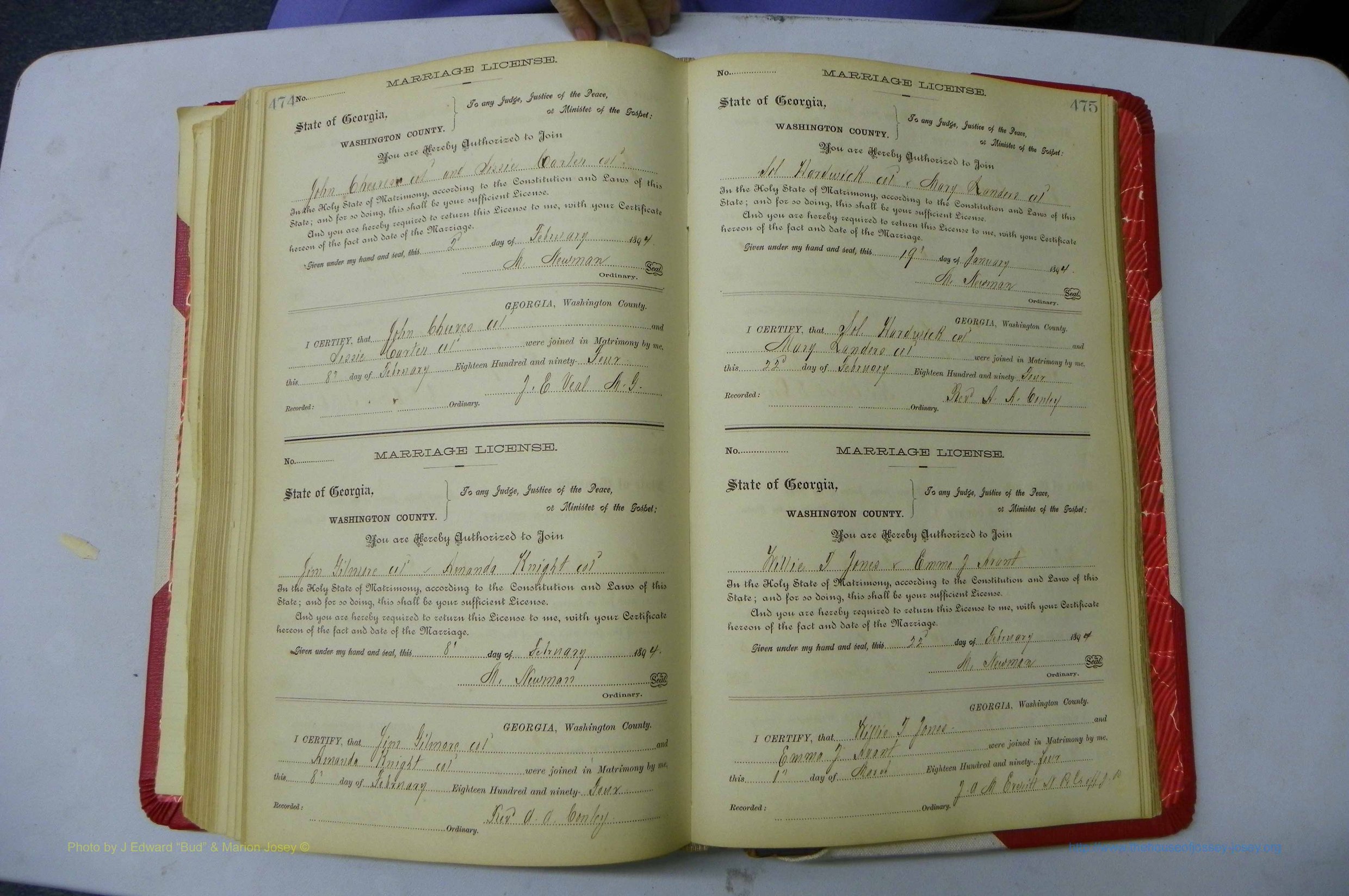 Was GA, Marriages Book G, 1890 - 1895, P 474-475.JPG