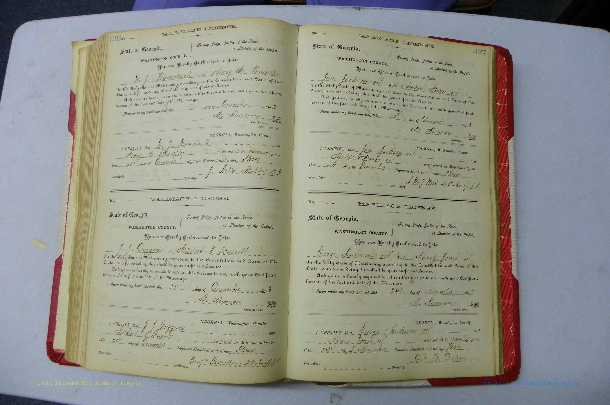 Was GA, Marriages Book G, 1890 - 1895, P 526-427.JPG