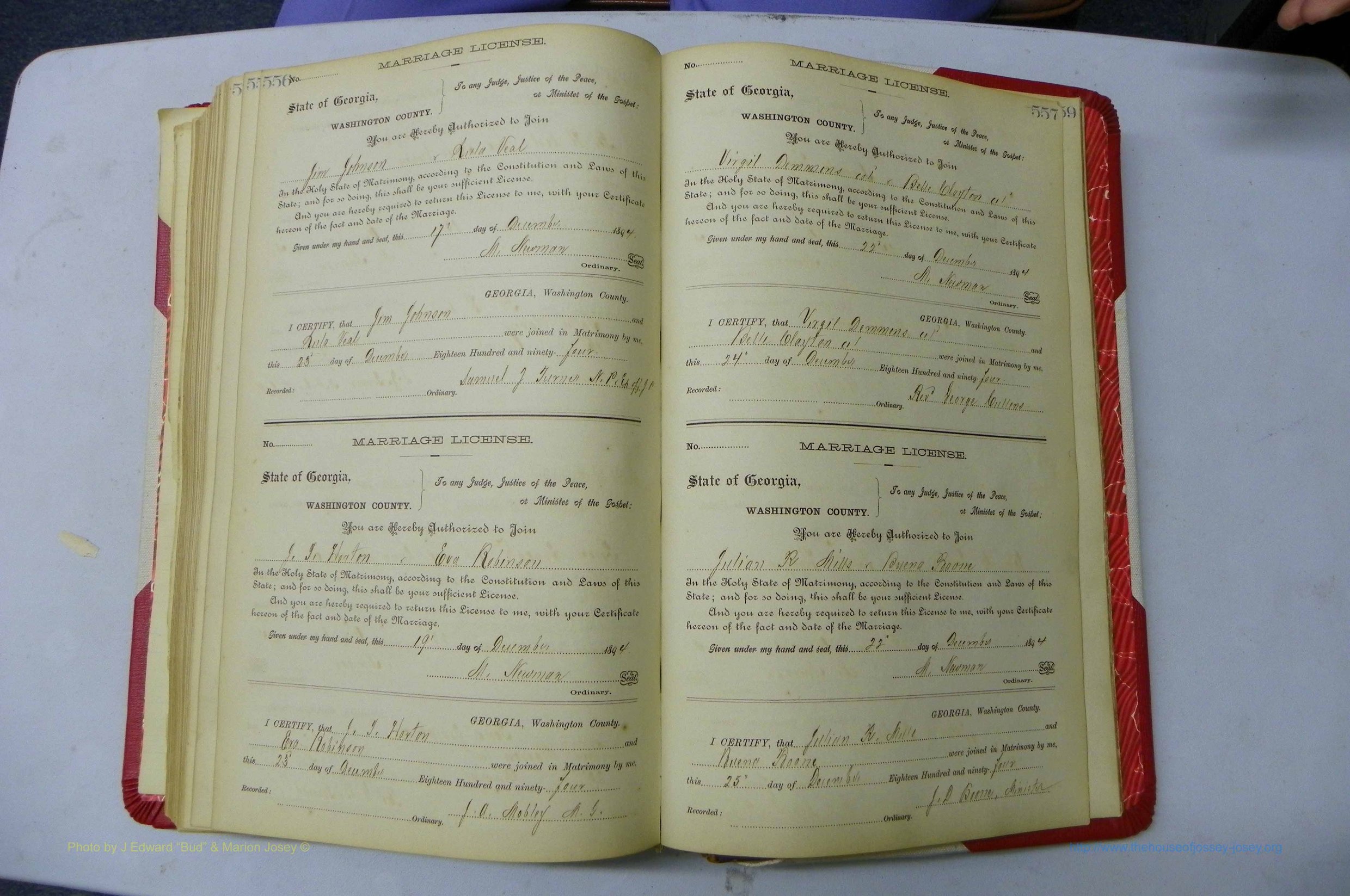 Was GA, Marriages Book G, 1890 - 1895, P 556-557.JPG