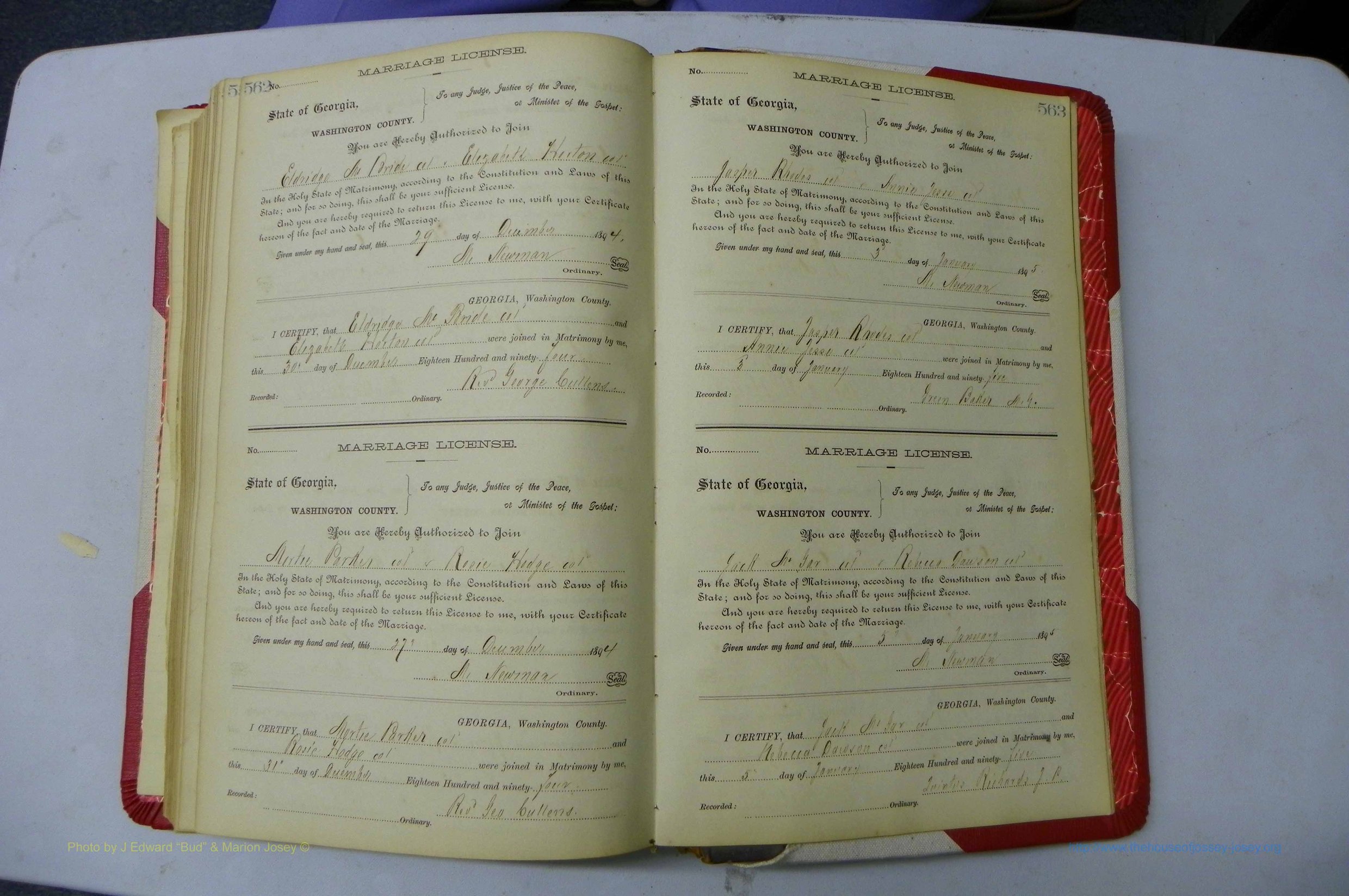 Was GA, Marriages Book G, 1890 - 1895, P 562-563.JPG