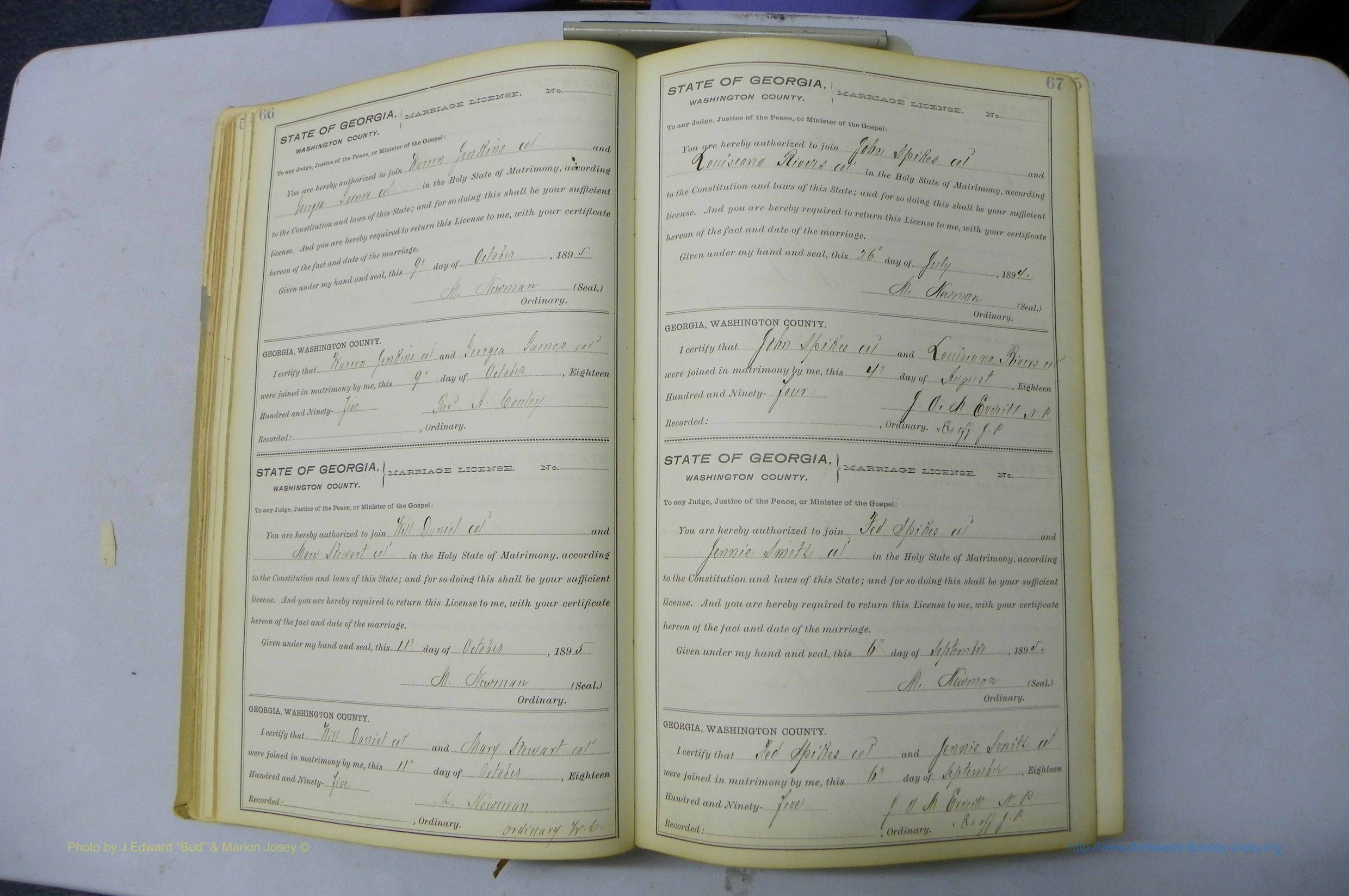 Was GA, Marriages Book H, 1895 - 1899, P 066-067.JPG
