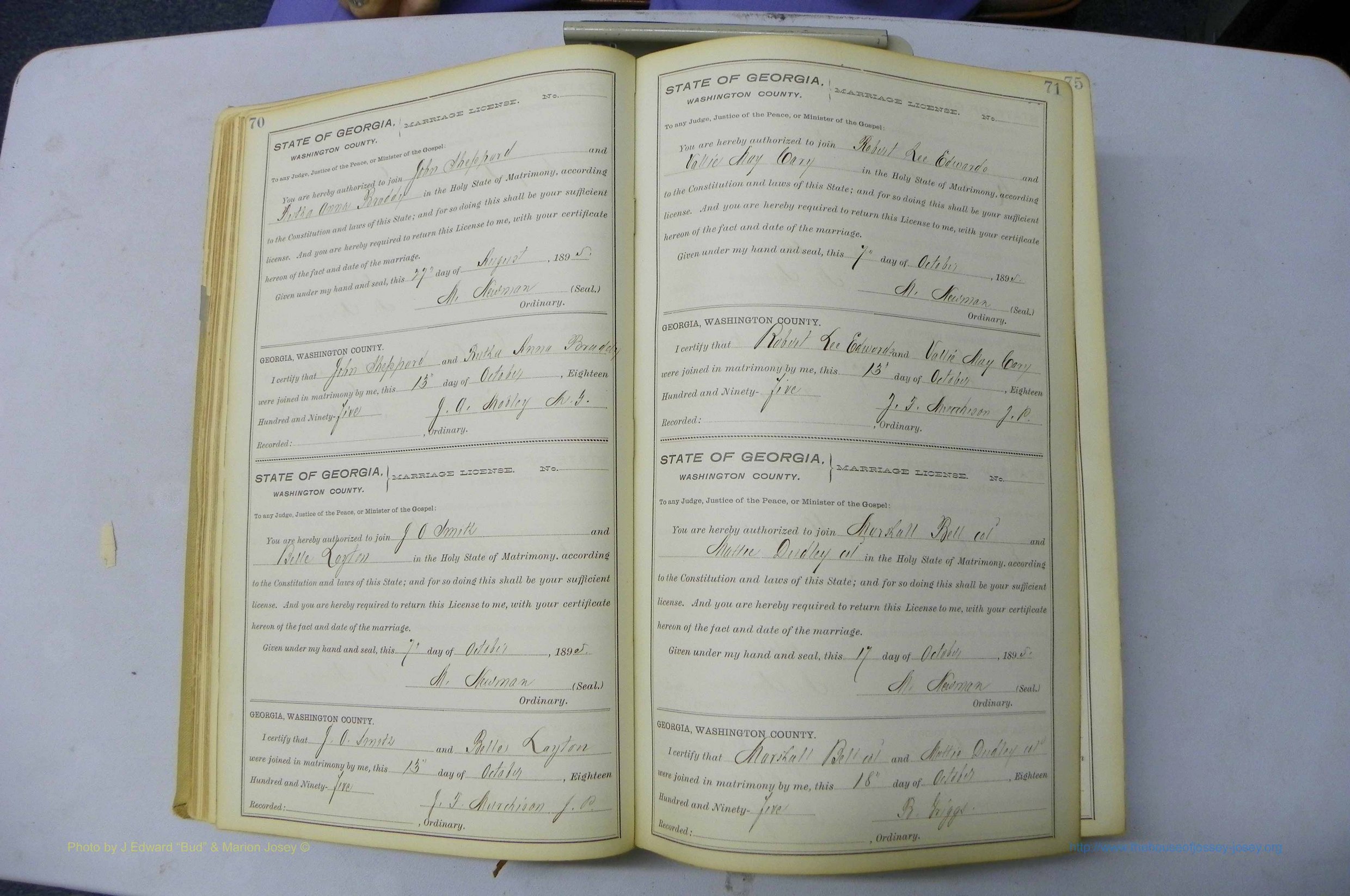 Was GA, Marriages Book H, 1895 - 1899, P 070-071.JPG