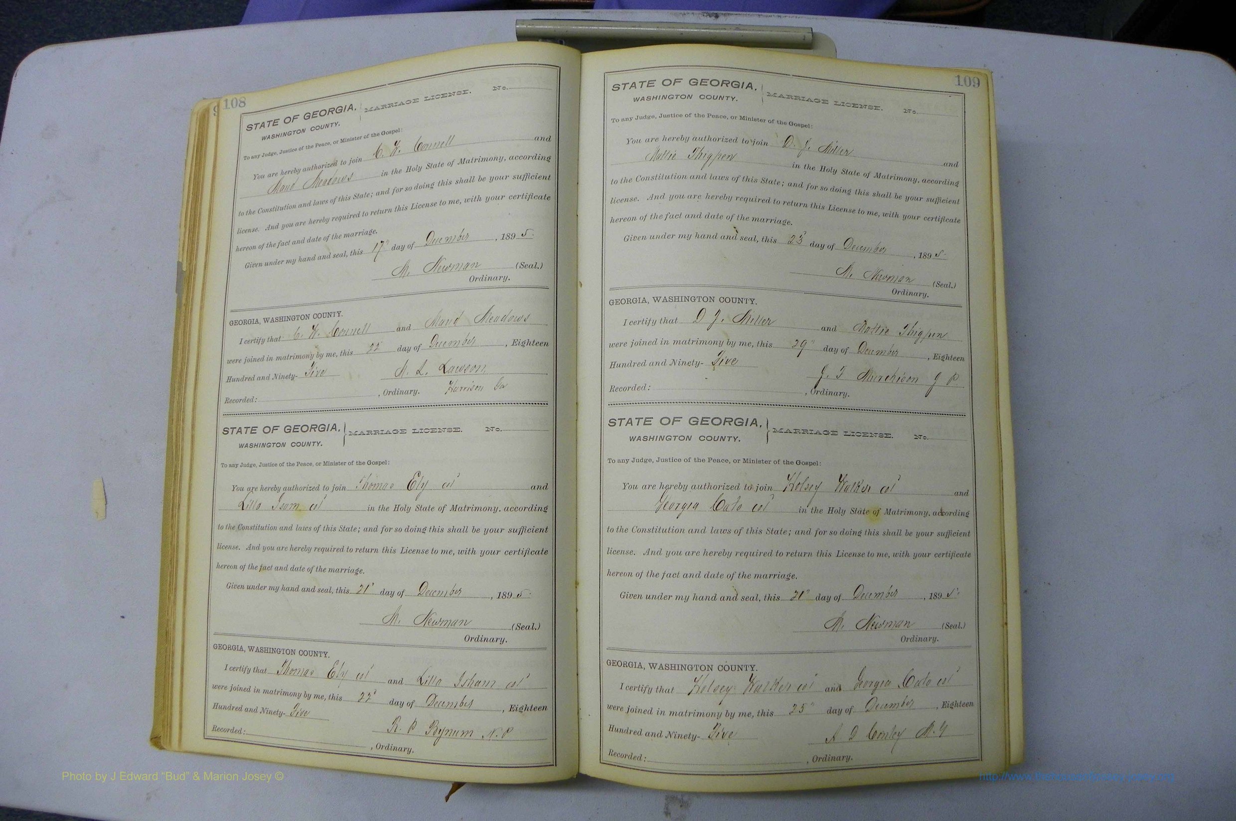 Was GA, Marriages Book H, 1895 - 1899, P 108-109.JPG