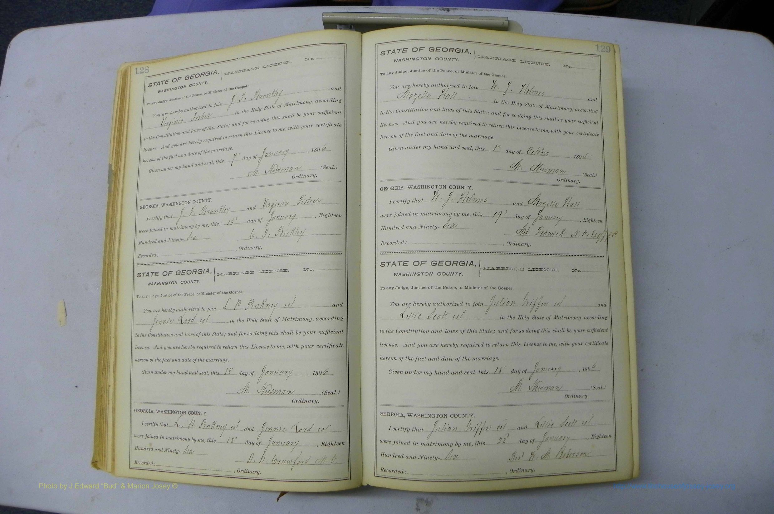 Was GA, Marriages Book H, 1895 - 1899, P 128-129.JPG