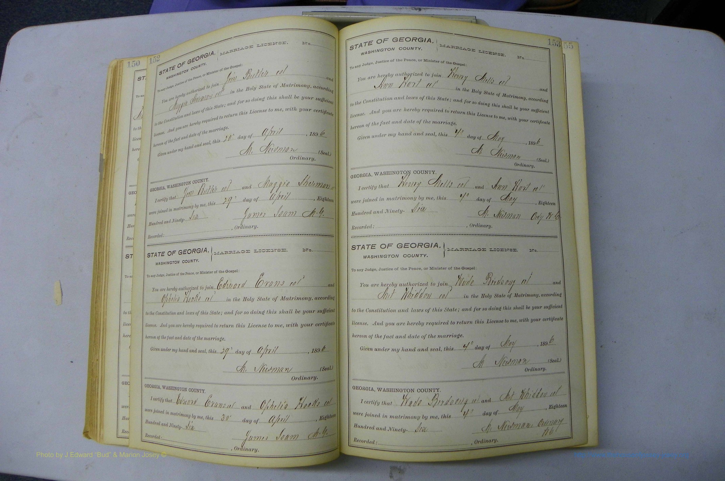 Was GA, Marriages Book H, 1895 - 1899, P 152-153.JPG