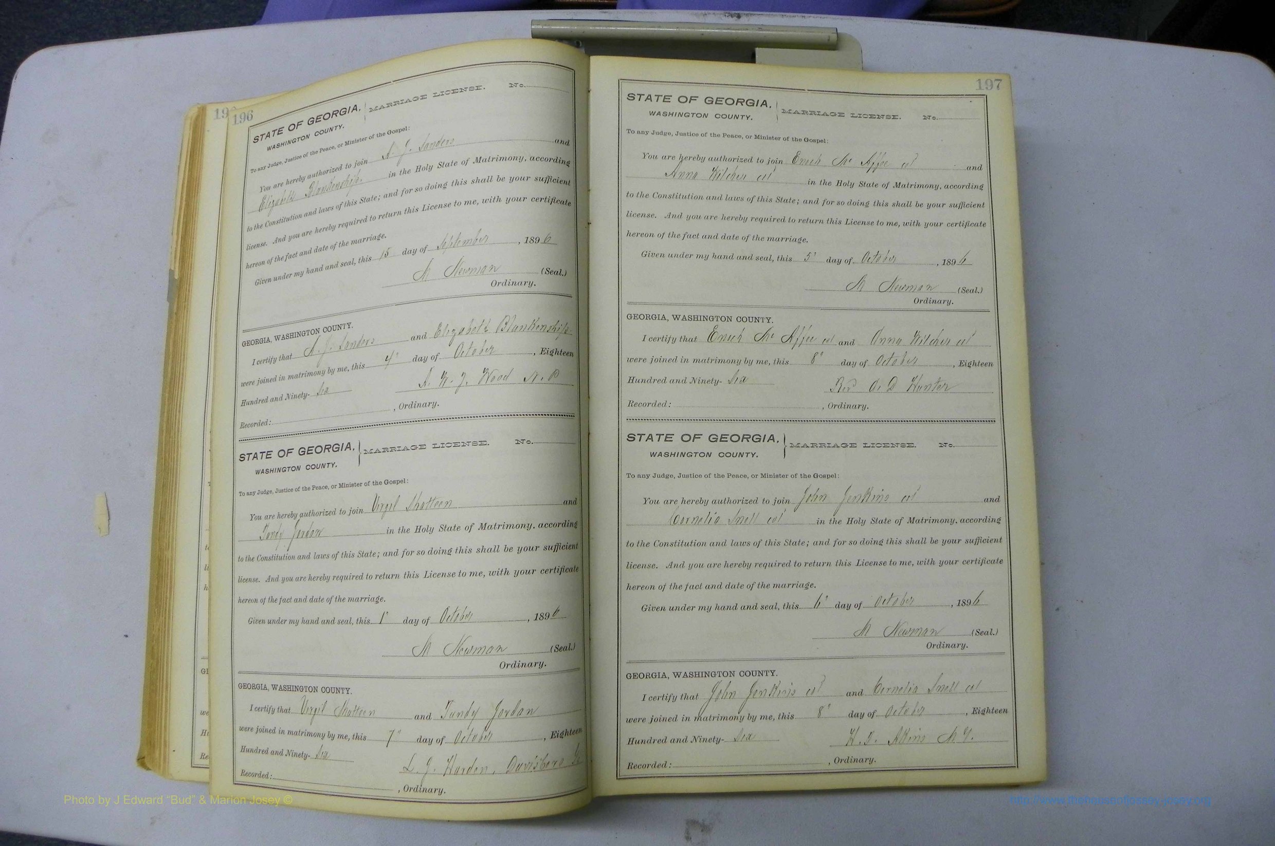 Was GA, Marriages Book H, 1895 - 1899, P 196-197.JPG
