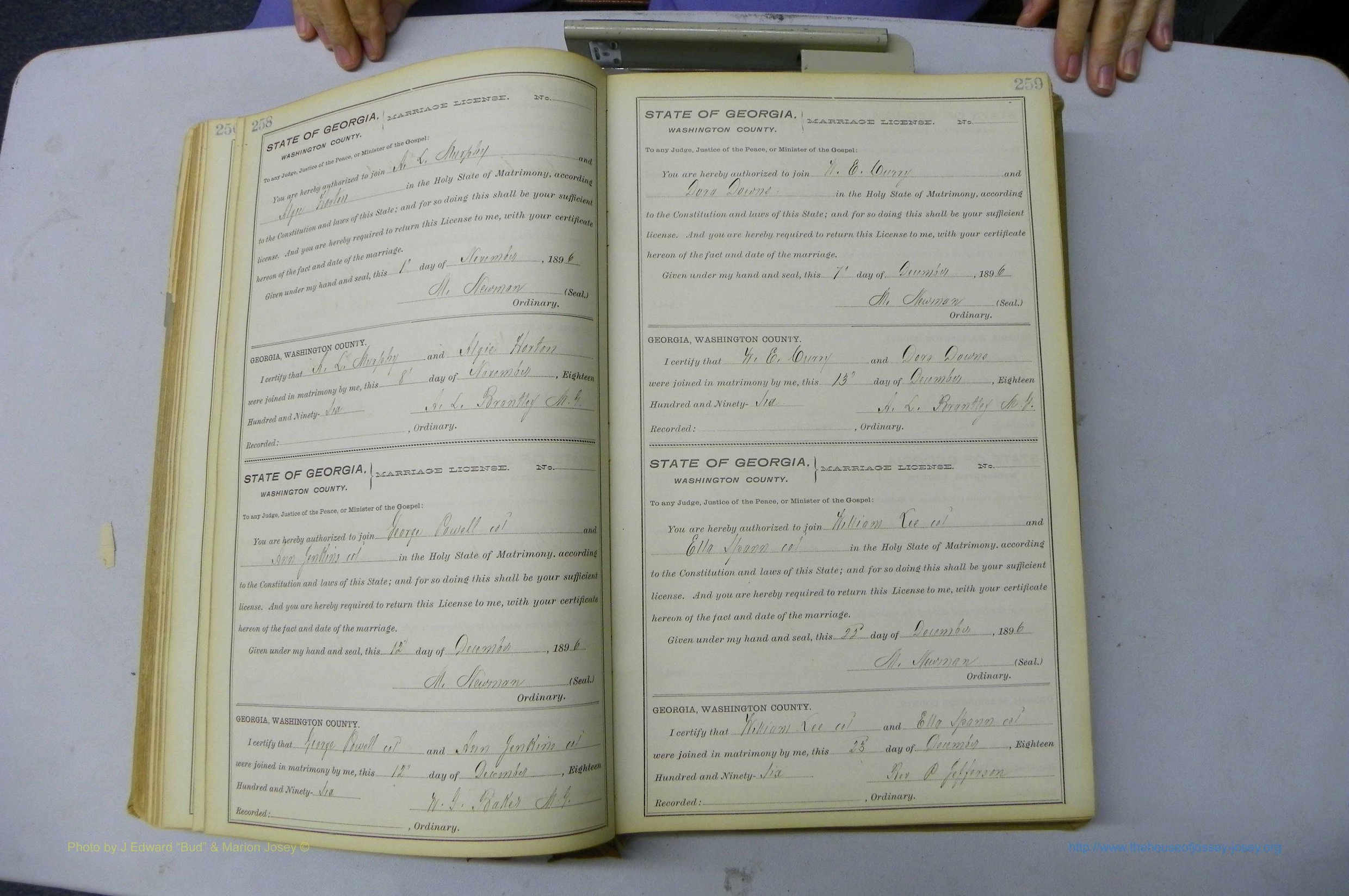 Was GA, Marriages Book H, 1895 - 1899, P 258-259.JPG