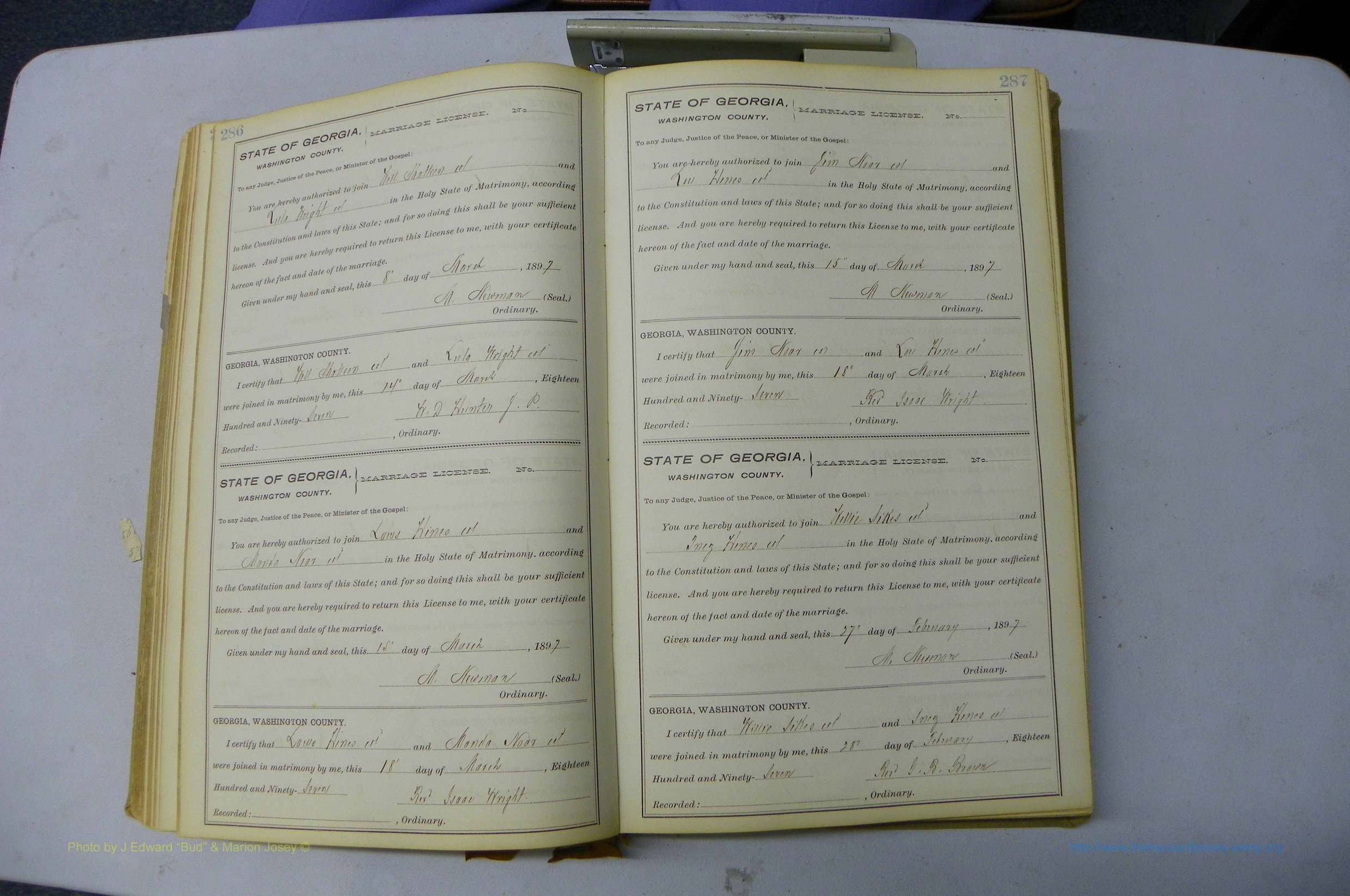 Was GA, Marriages Book H, 1895 - 1899, P 286-287.JPG